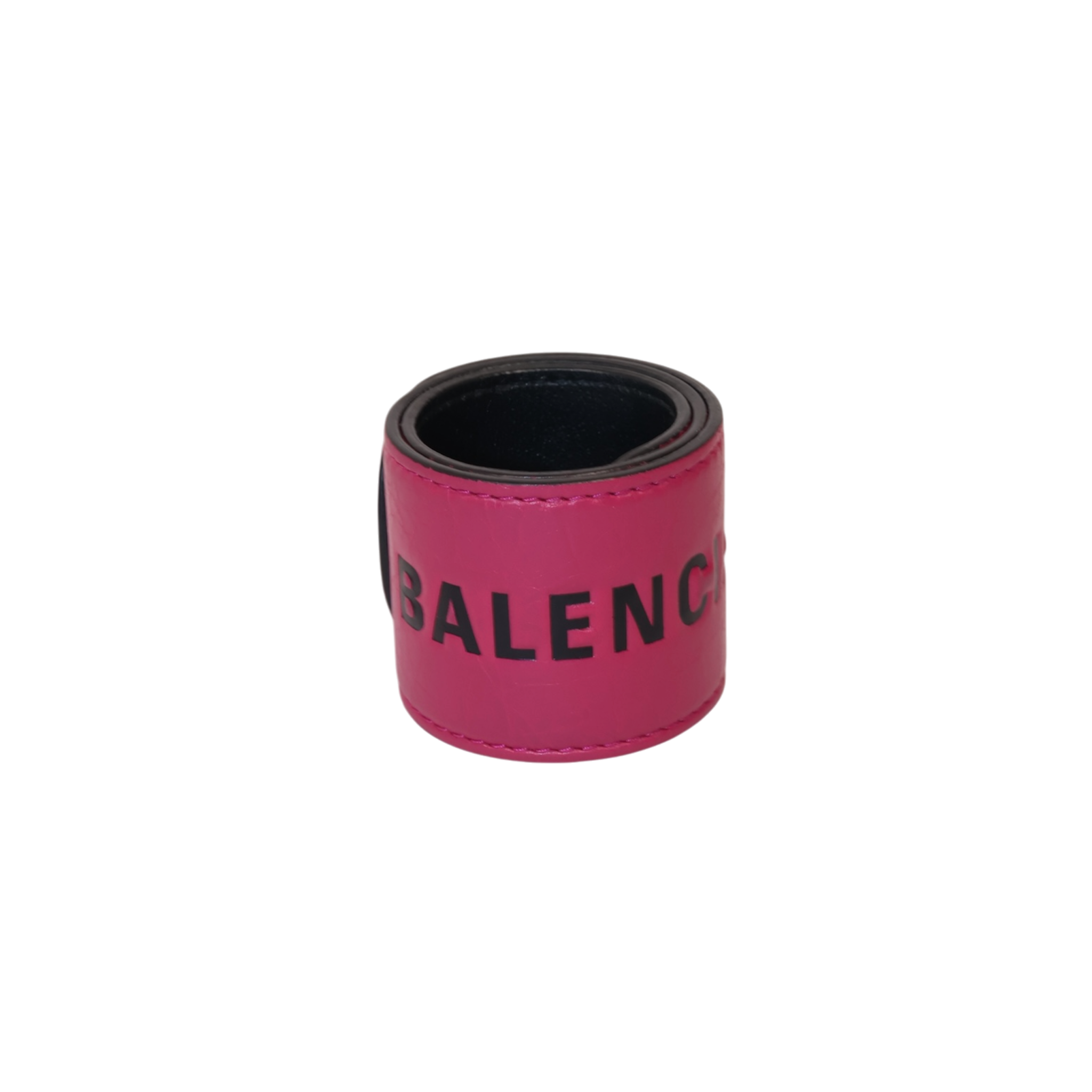 Balenciaga Pink Slap Leather Bracelet (OS)