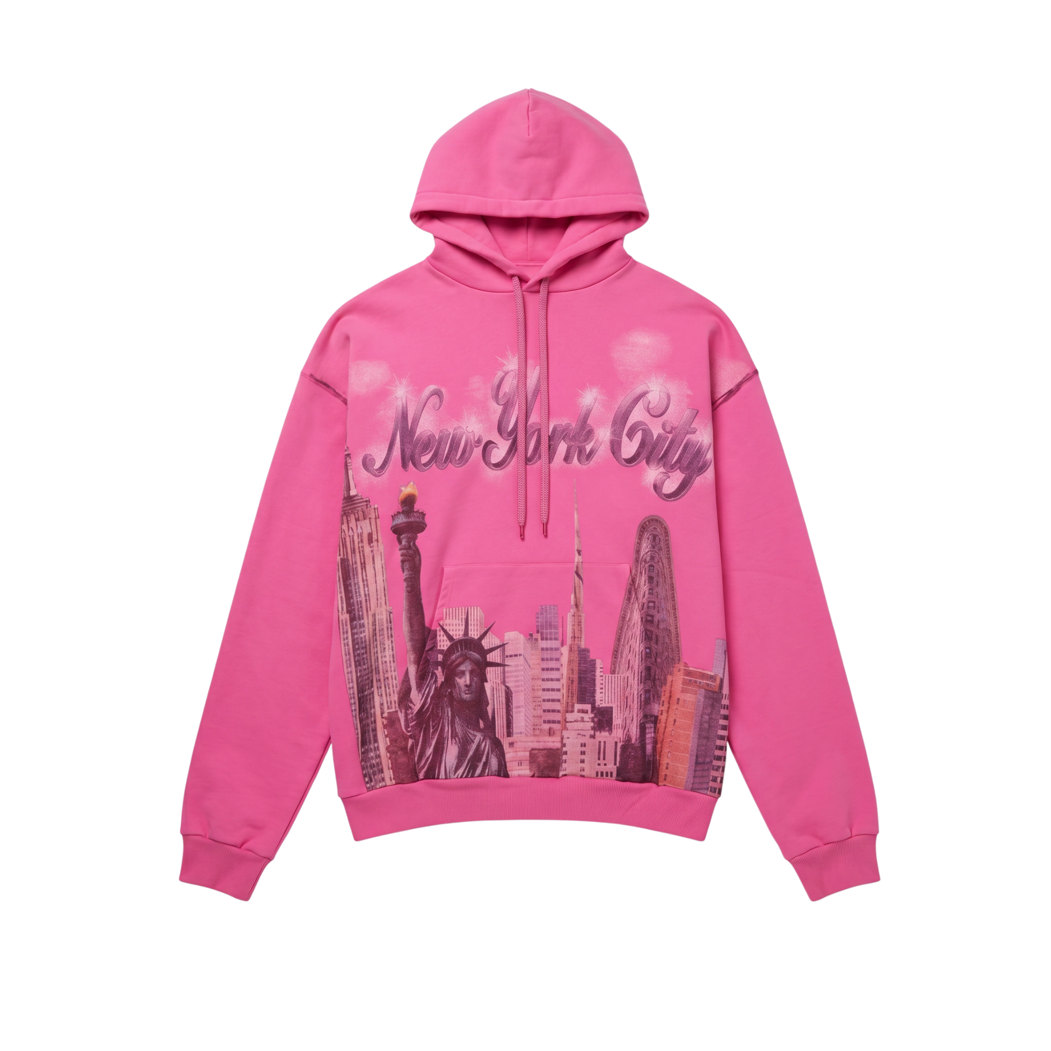 Balenciaga Pink NYC Souvenir Hoodie (S)