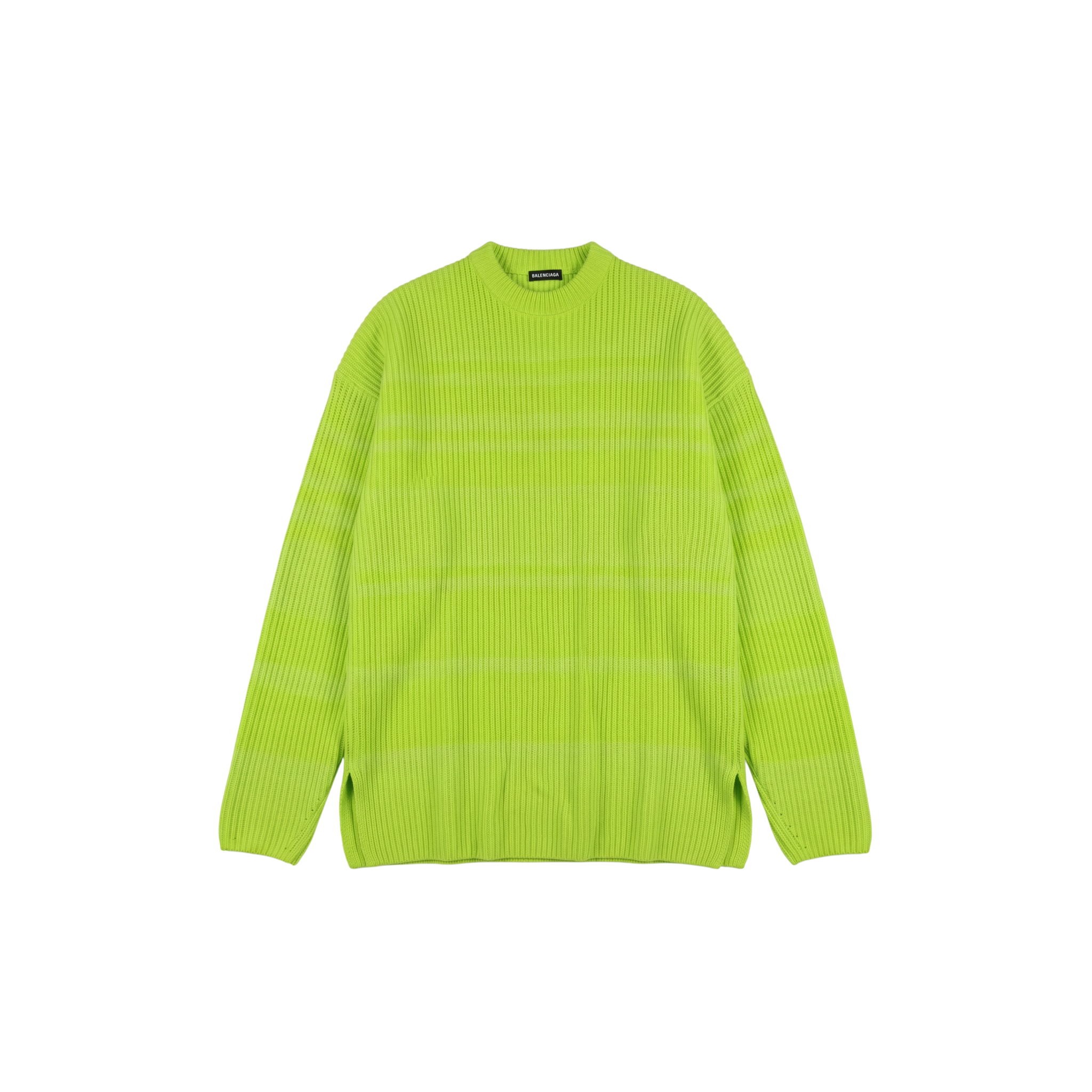 Balenciaga Over-dyed Stripy Knit Lime (XS)