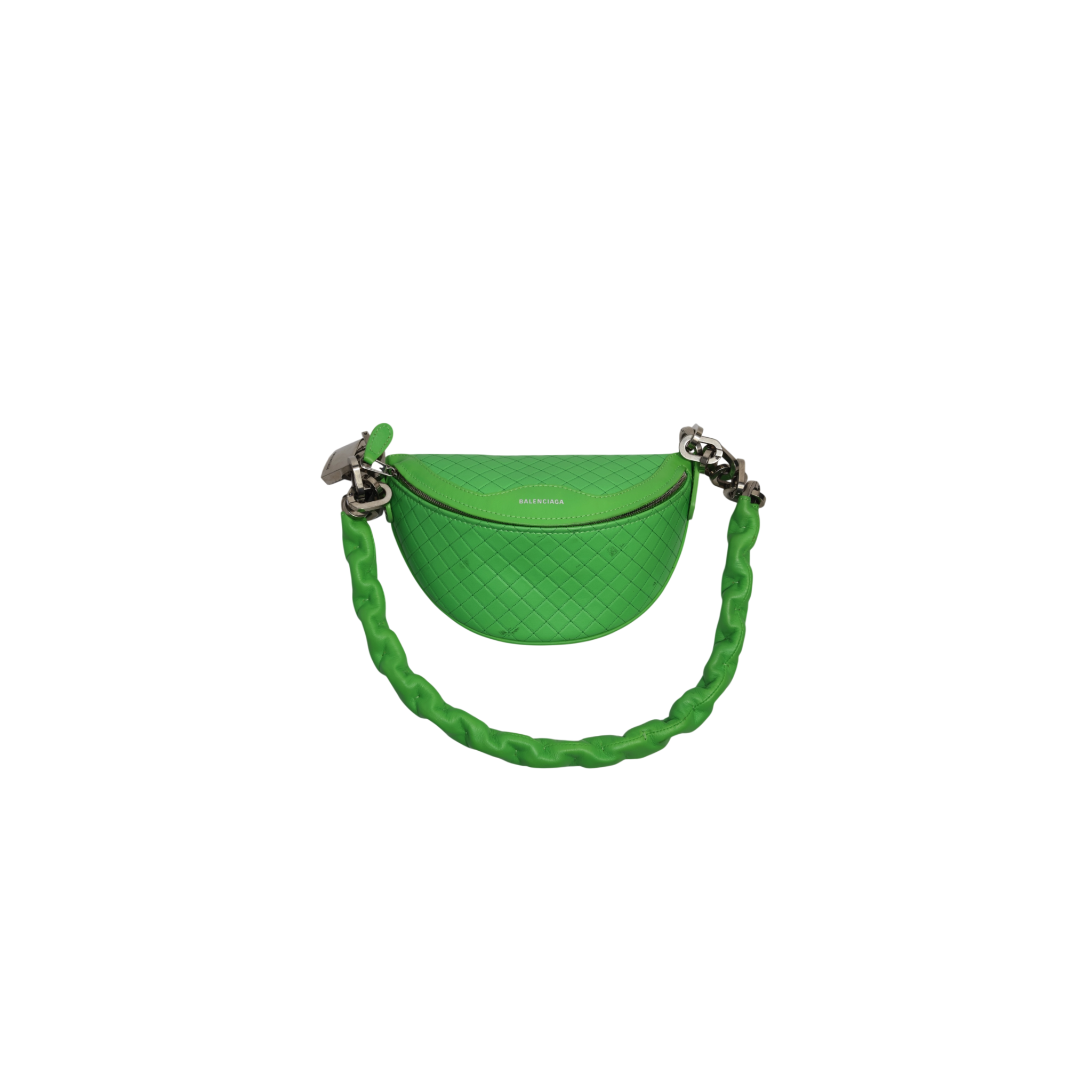 Balenciaga Souvenirs XXS Belt Bag Neon Green