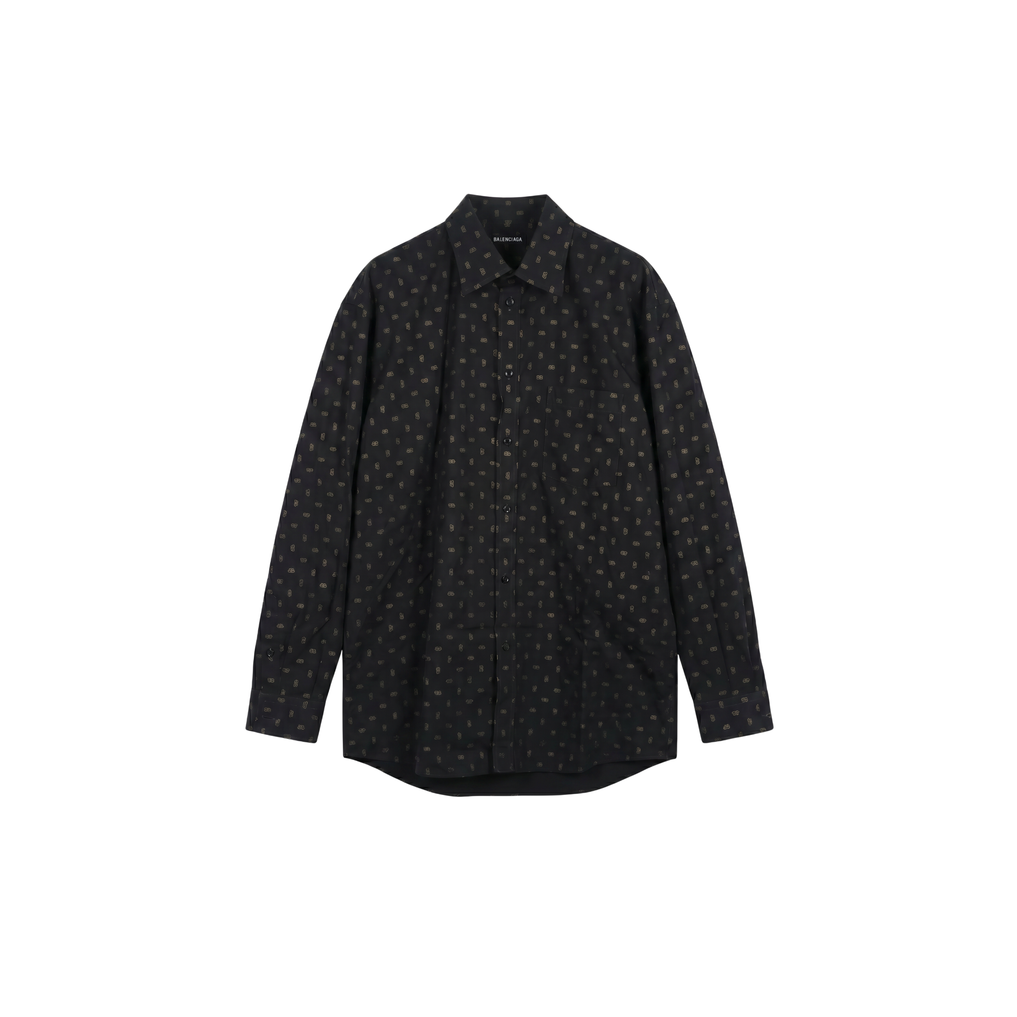 Balenciaga Normal Fit Shirt Laminated Mini BB (M40)