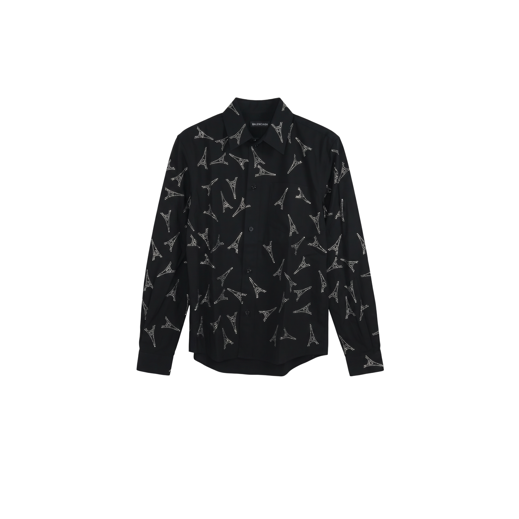 Balenciaga Eiffel Tower Strass Shrunk Shirt (M39)