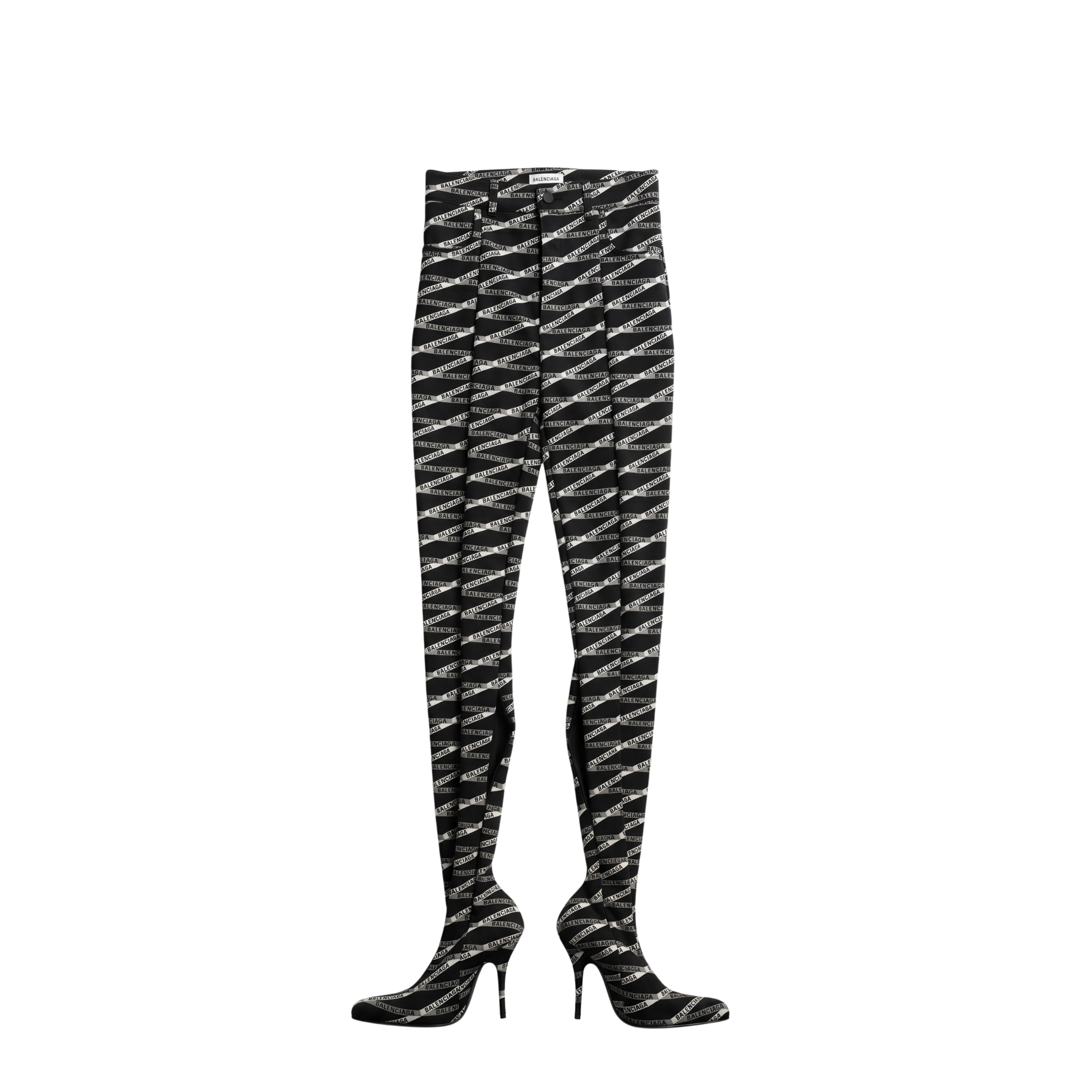 Balenciaga Monograme Bonded Spandex Pantashoes (EU36/F34)