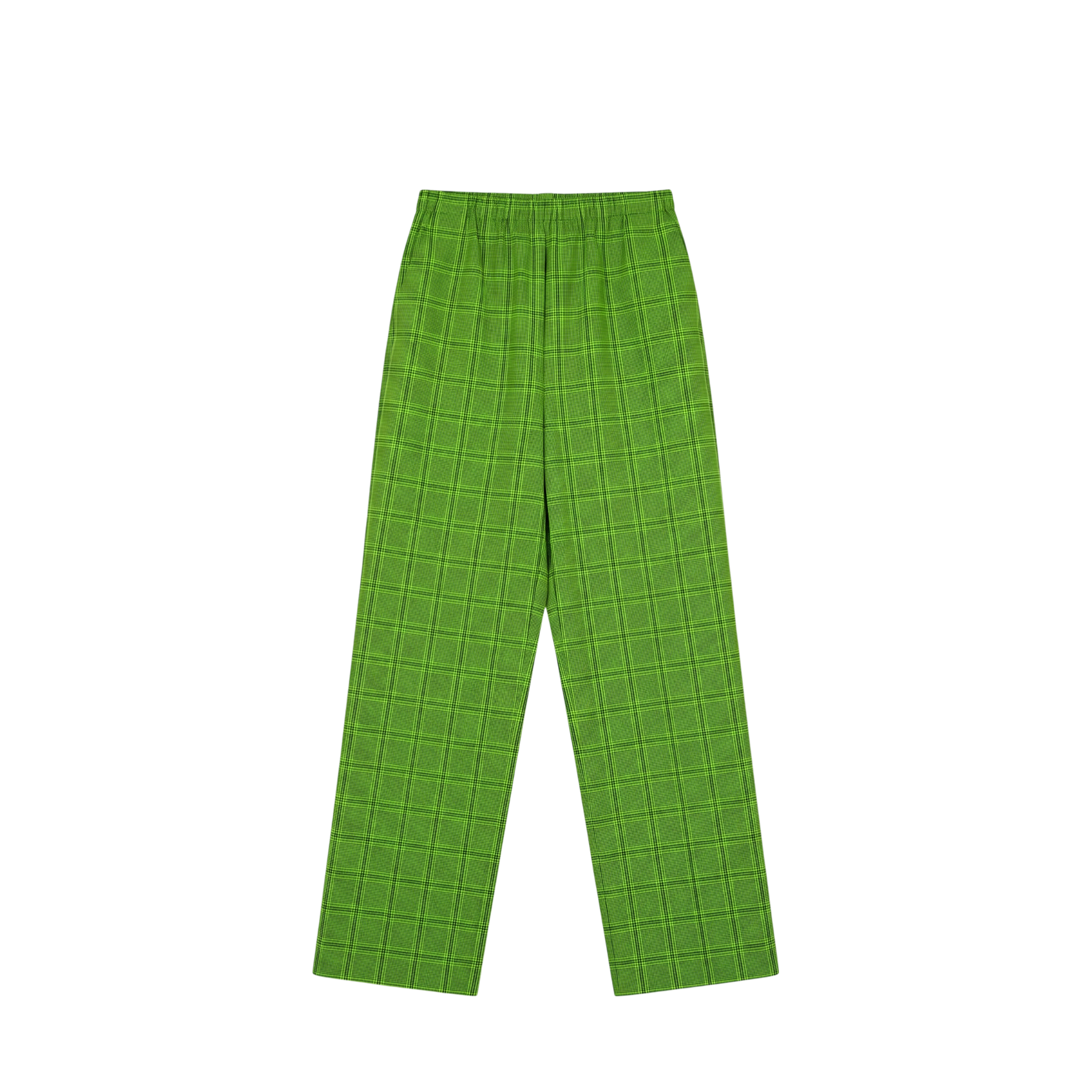 Balenciaga Lime Green Checked Trousers (M44)