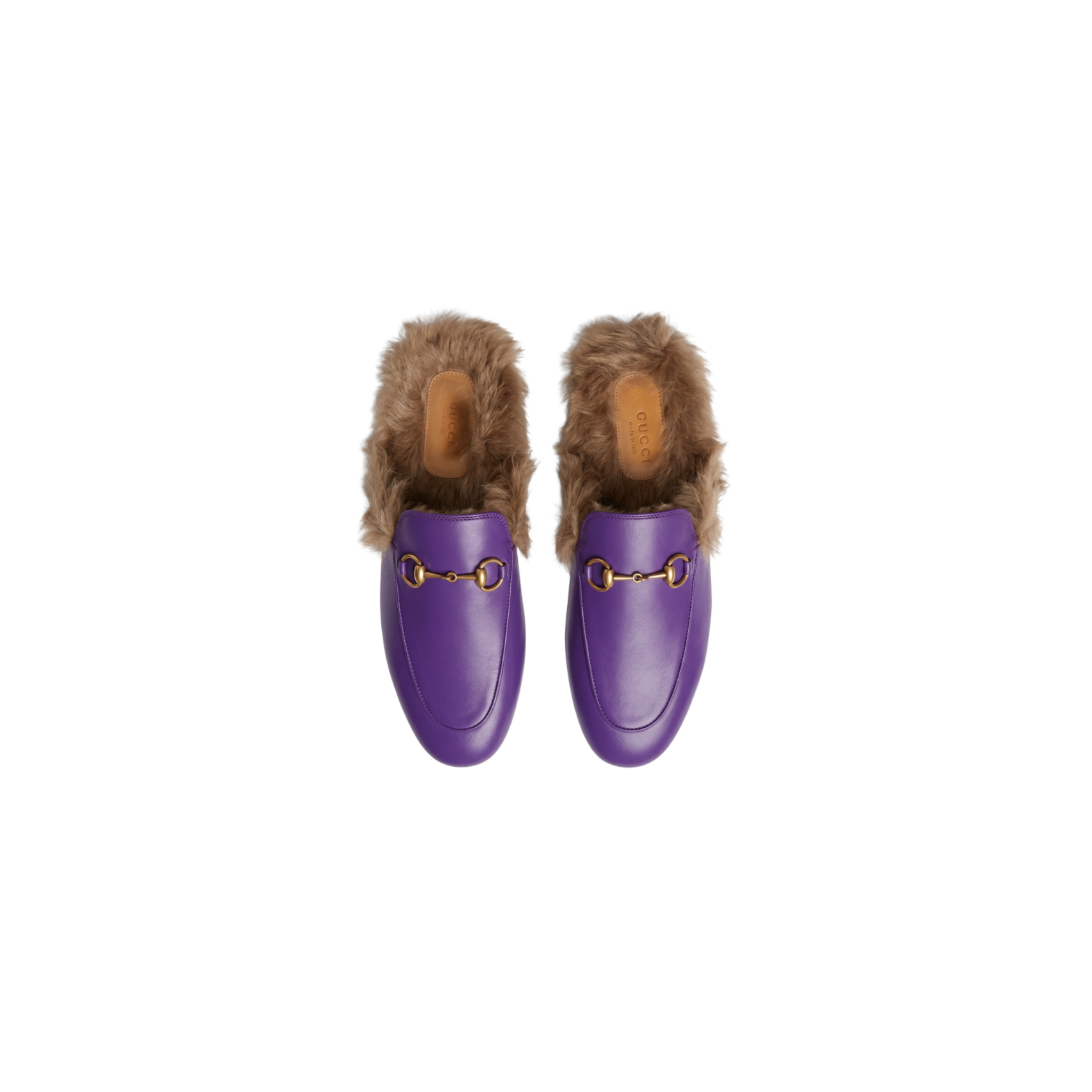 Gucci Princetown Faux Fur Mules Purple (IT37)