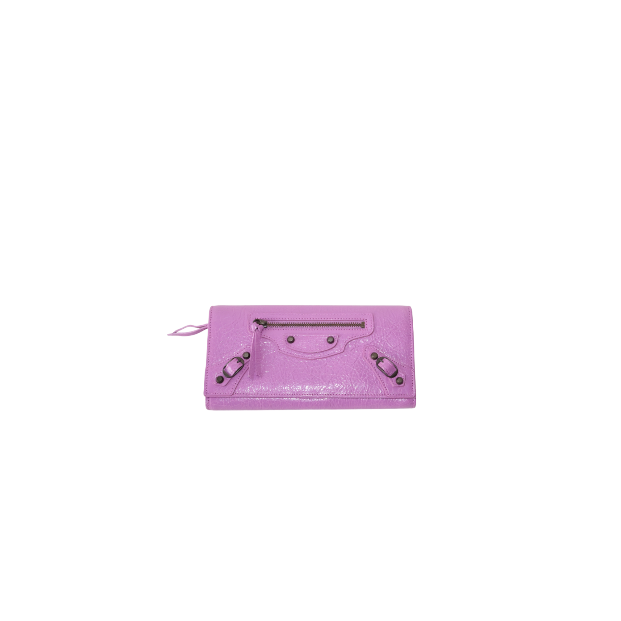 Balenciaga Pink Arena Leather Le City Wallet