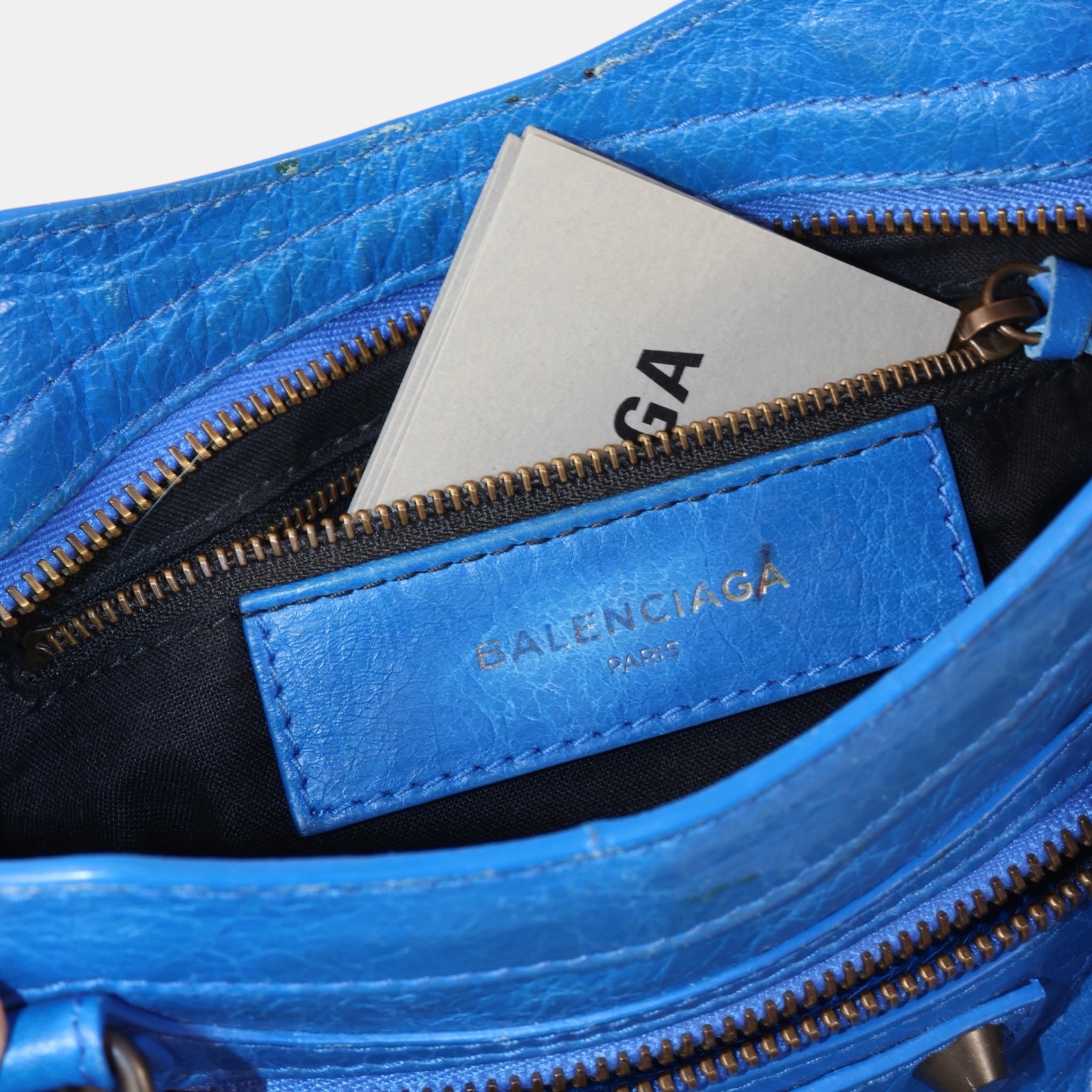 Balenciaga Classic Mini City Bag Bleu Lazuli