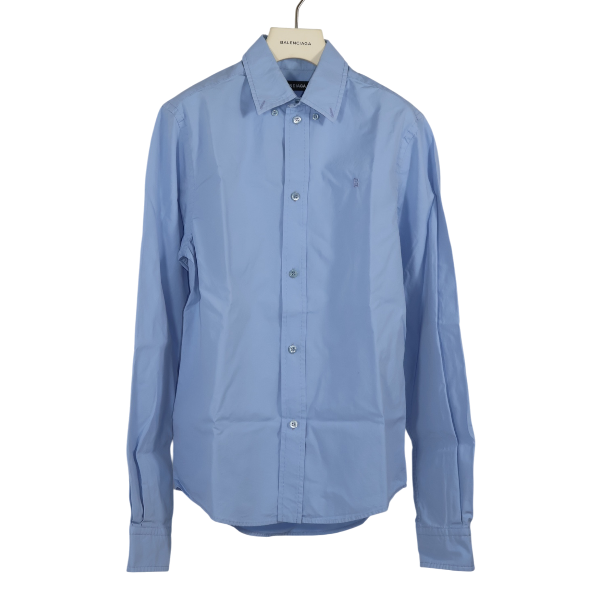 Balenciaga Blue Shrunk Shirt Washed Treatment (M37)