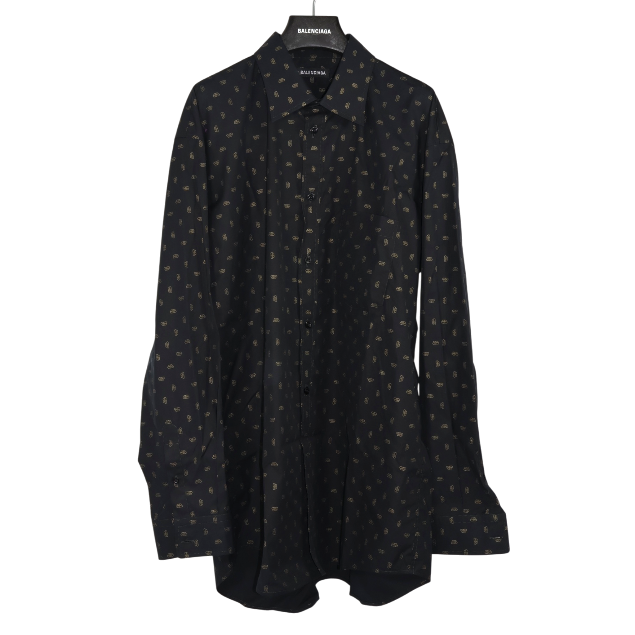 Balenciaga Normal Fit Shirt Laminated Mini BB (M40)