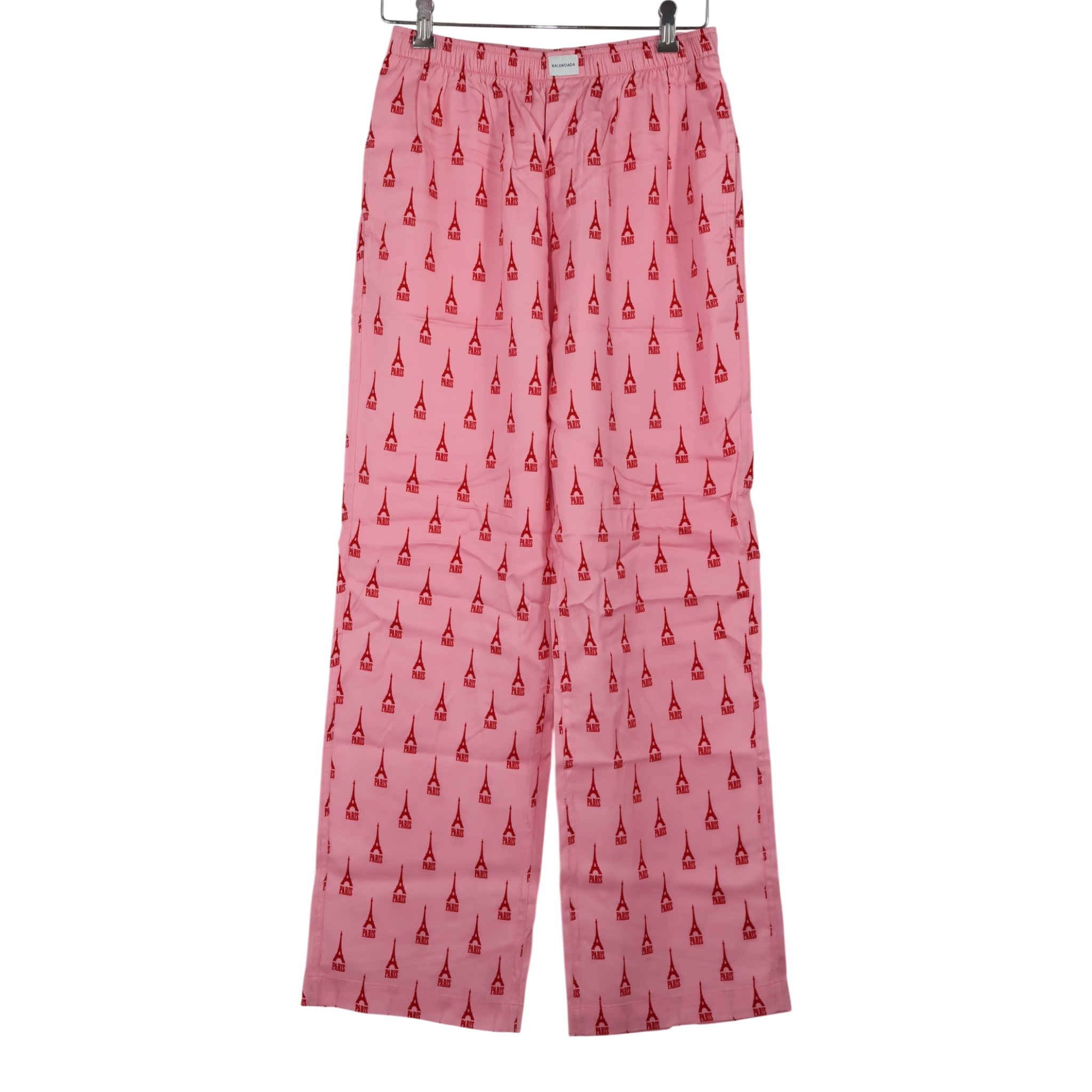 Balenciaga Paris Light Crepe Pyjama Pants (F36)