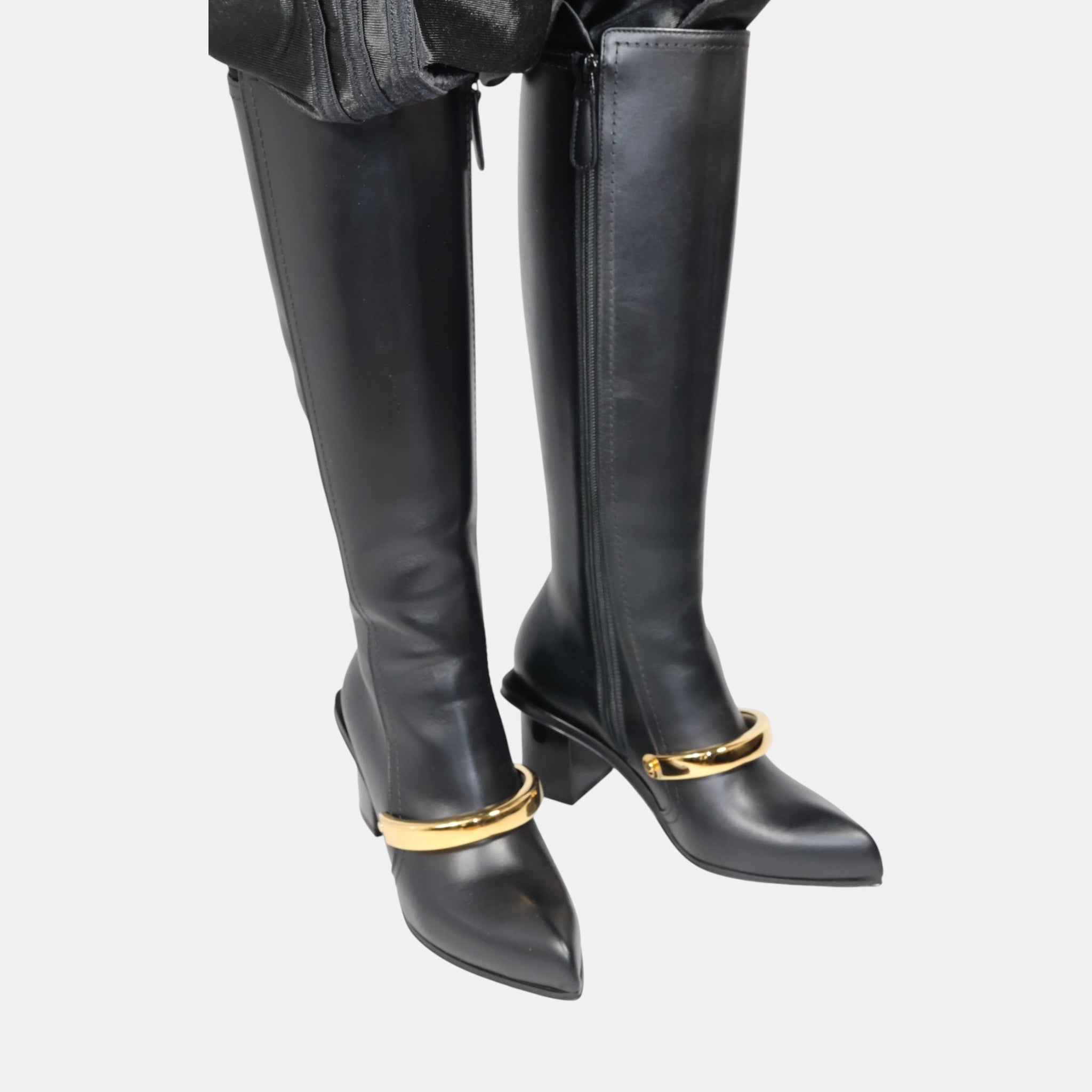 Alexander McQueen by Sarah Burton Knee High Buckle Boots (EU37) - Brand New - Alexander McQueen - from the ss17 to aw21 archives