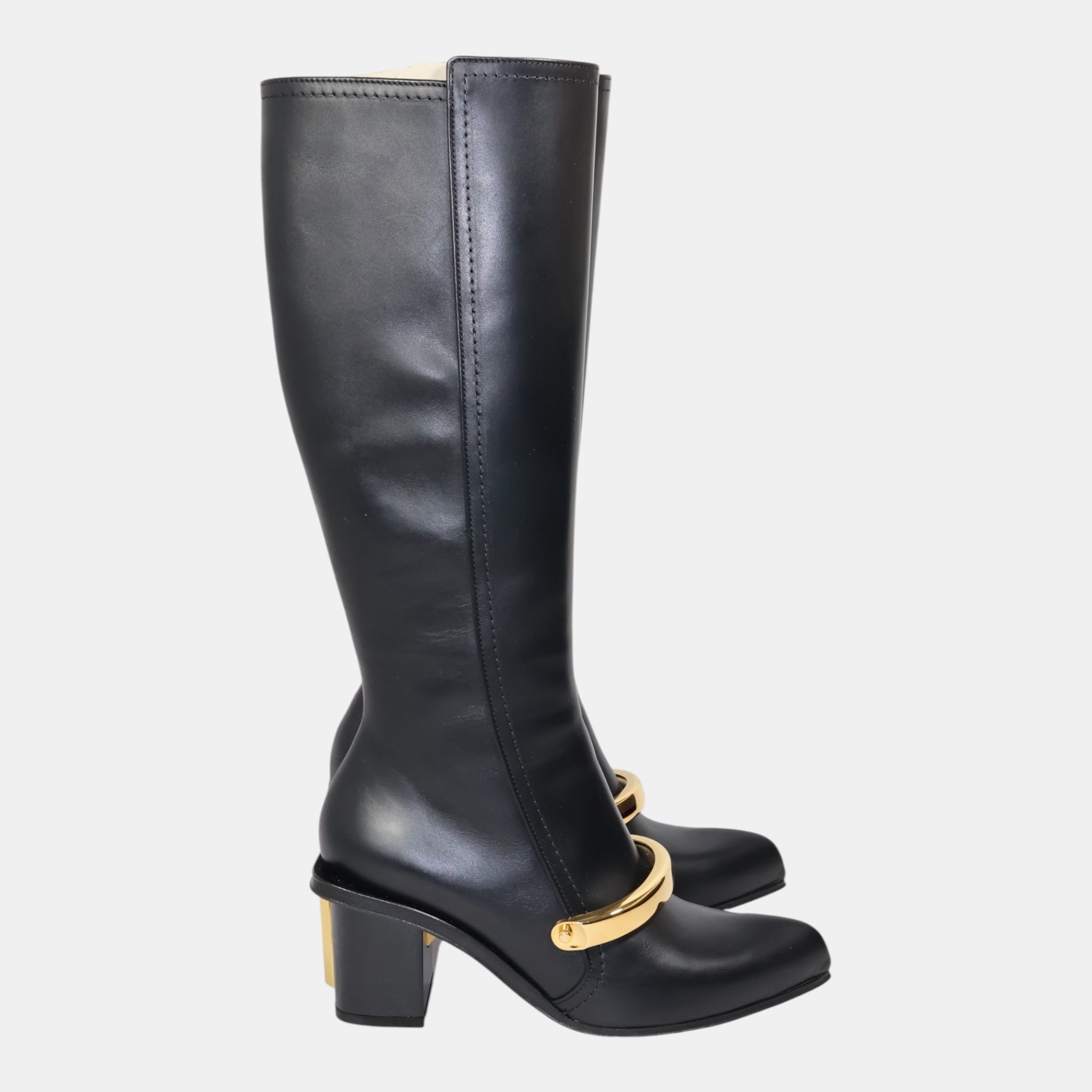 Alexander McQueen by Sarah Burton Knee High Buckle Boots (EU37) - Brand New - Alexander McQueen - from the ss17 to aw21 archives