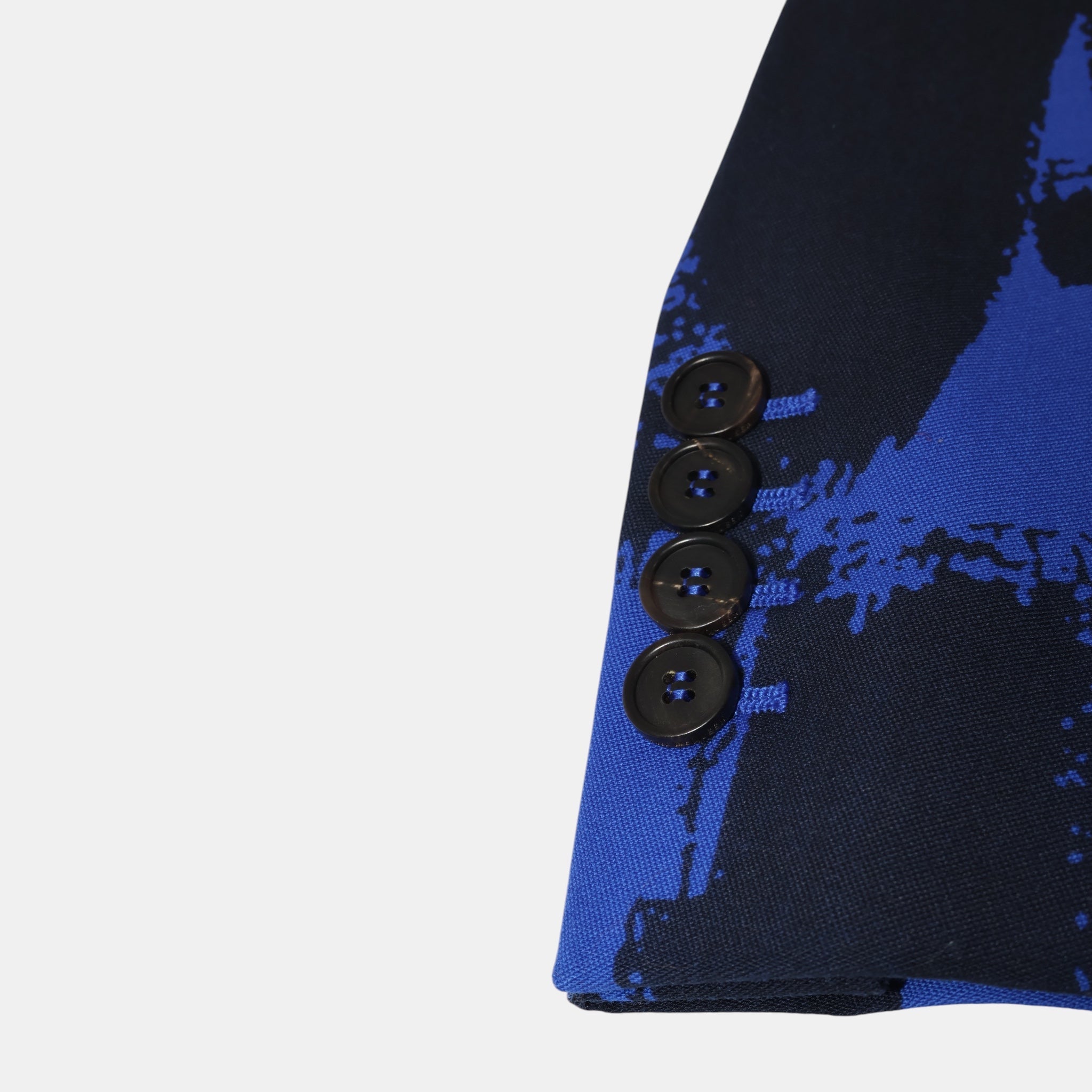 Alexander McQueen Electric Blue Graffiti Tailored Jacket (M38) - Brand New - Alexander McQueen - from the ss17 to aw21 archives