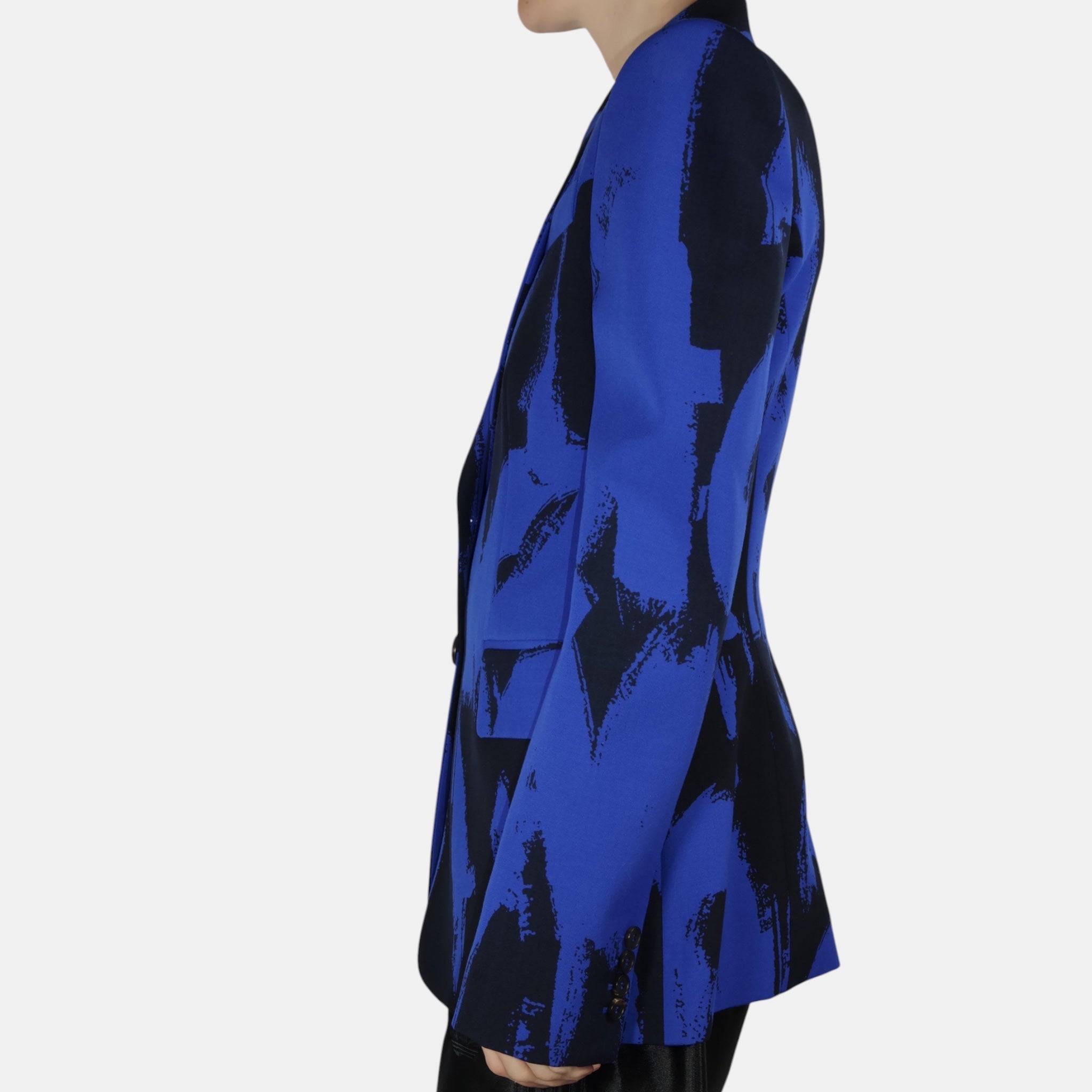 Alexander McQueen Electric Blue Graffiti Tailored Jacket (M38) - Brand New - Alexander McQueen - from the ss17 to aw21 archives