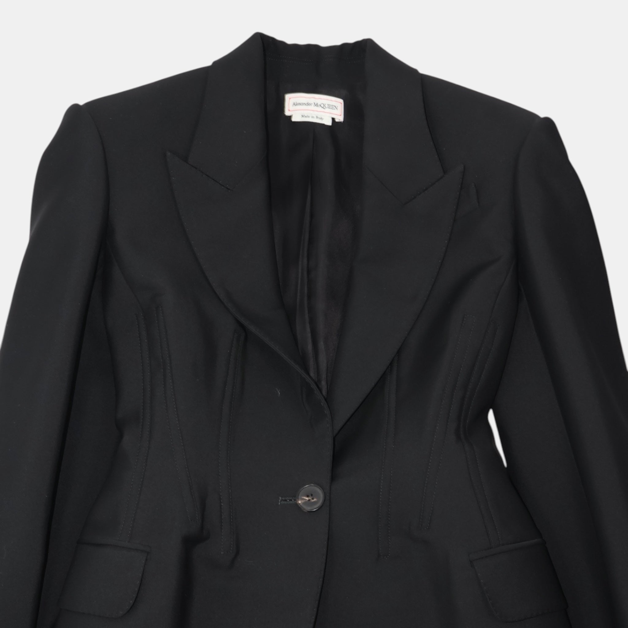 Alexander McQueen Hourglass Tailored Jacket (F38) - Brand New - Alexander McQueen - from the ss17 to aw21 archives