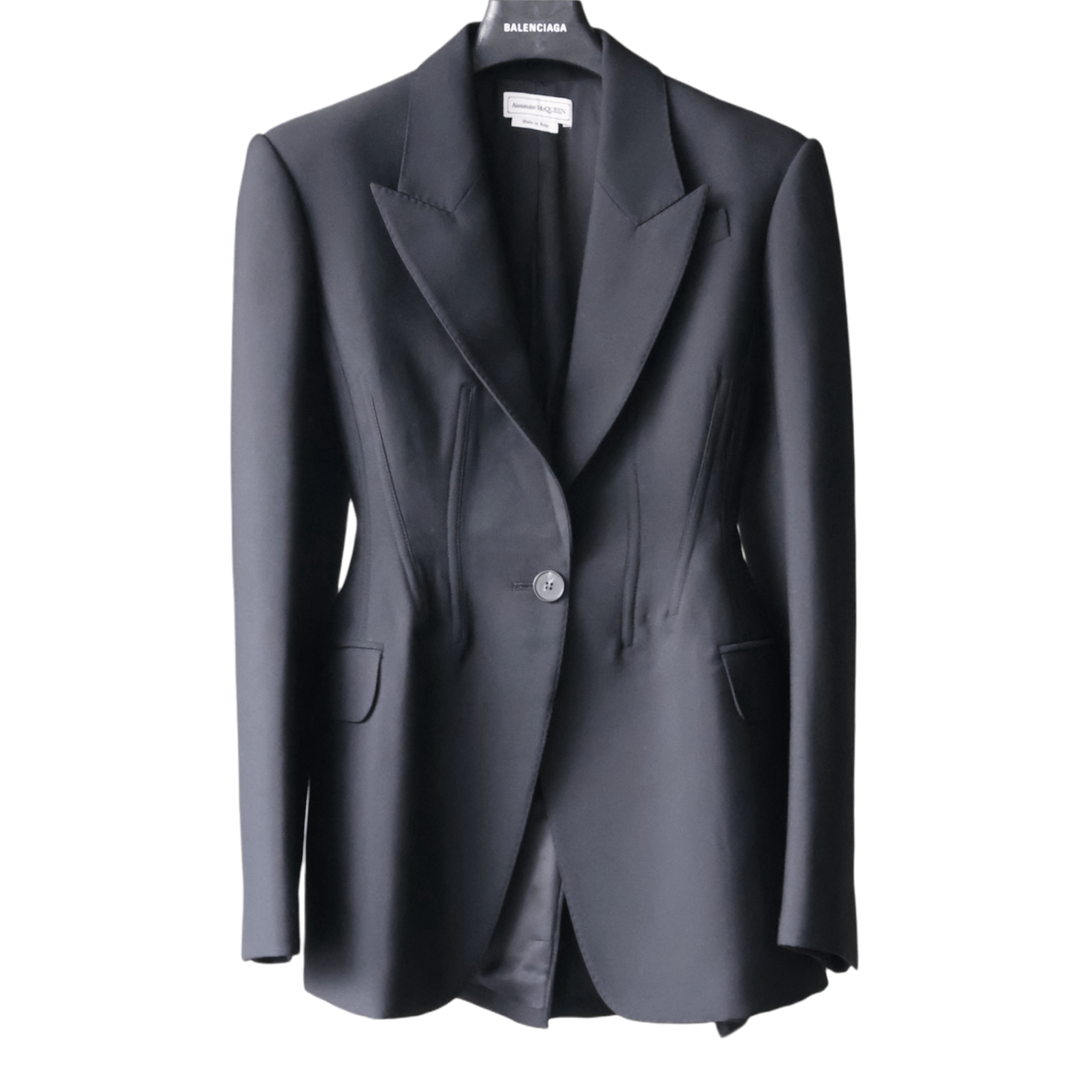 Alexander McQueen Hourglass Tailored Jacket (F38) - Brand New - Alexander McQueen - from the ss17 to aw21 archives