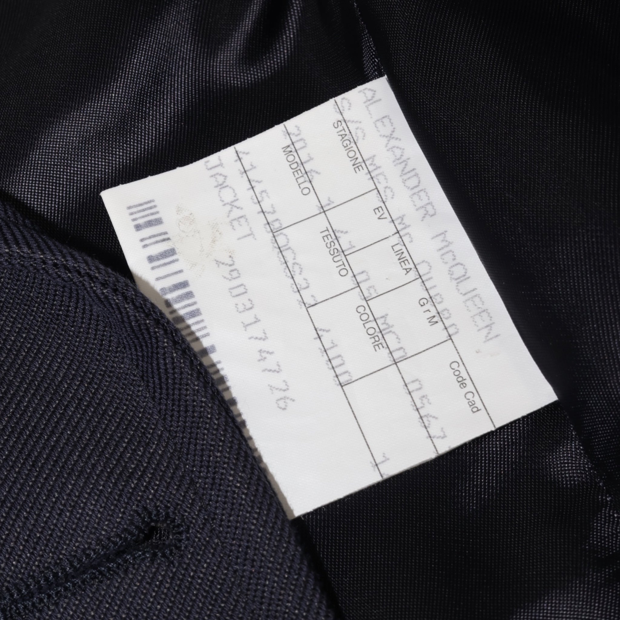 Alexander McQueen Navy Double Breasted Tailored Jacket (M38) - Pristine - Alexander McQueen - from the ss17 to aw21 archives