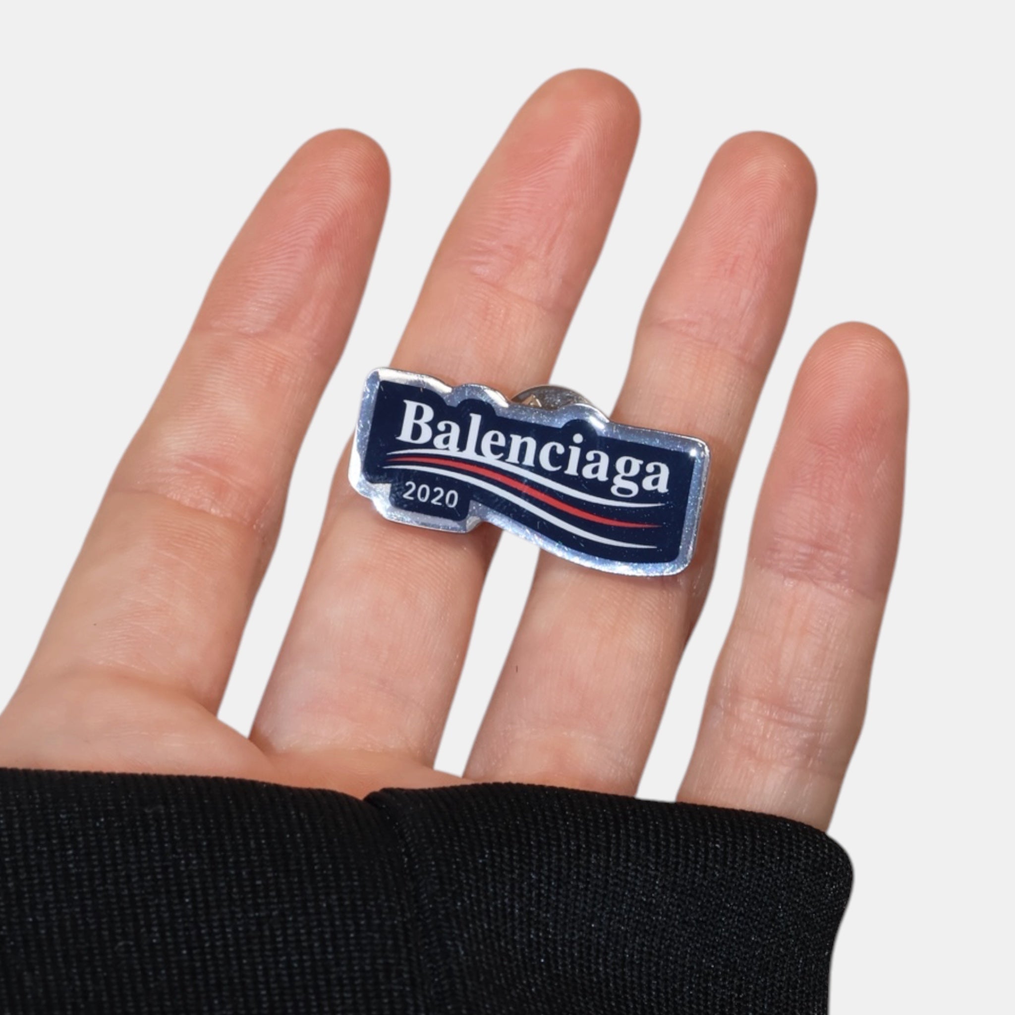 Balenciaga 2020 Political Campaign Pin - Balenciaga - from the ss17 to aw21 archives