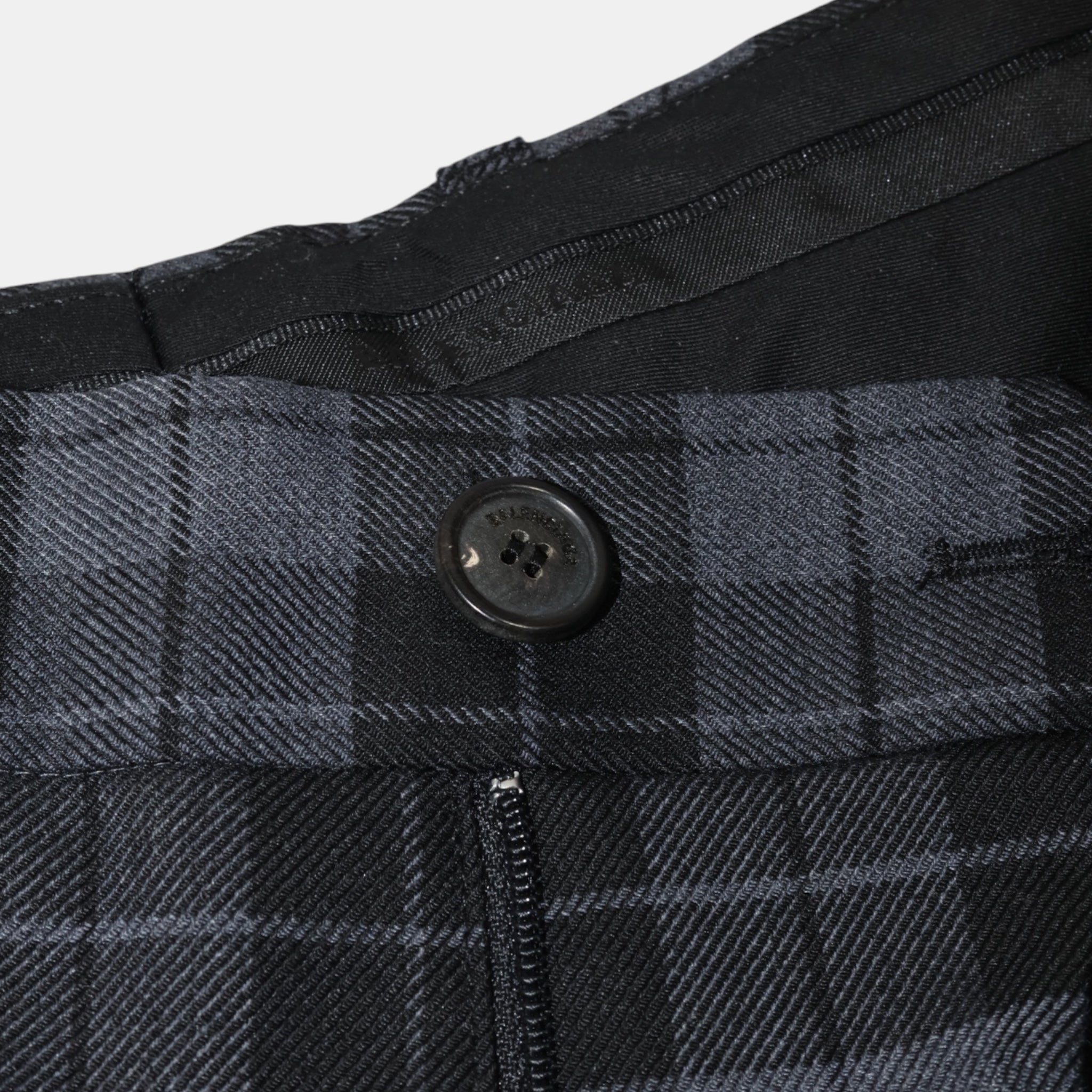 Balenciaga Carrot Pants Checked Stretch Wool (F34) - Brand New w/ Tags - Balenciaga - from the ss17 to aw21 archives