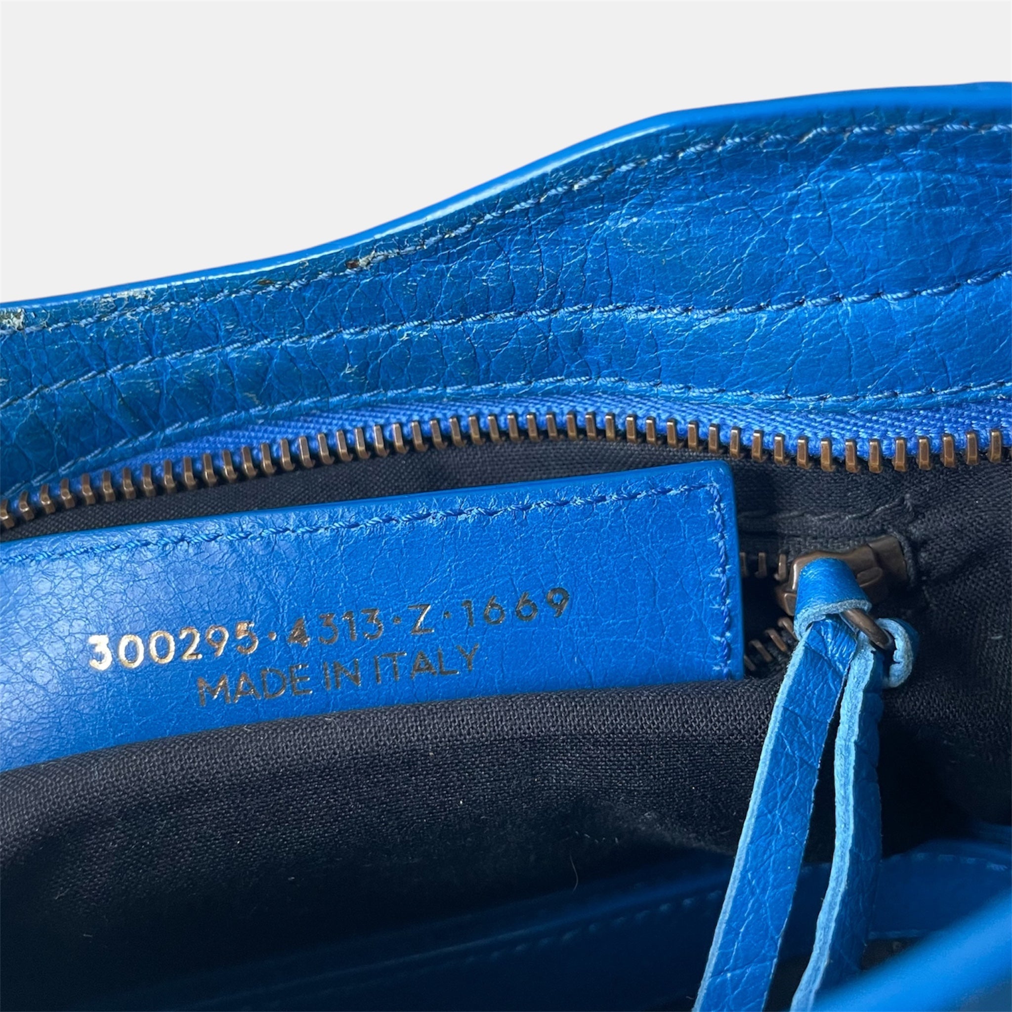 Balenciaga Classic Mini City Bag Bleu Lazuli - Excellent - Balenciaga - from the ss17 to aw21 archives