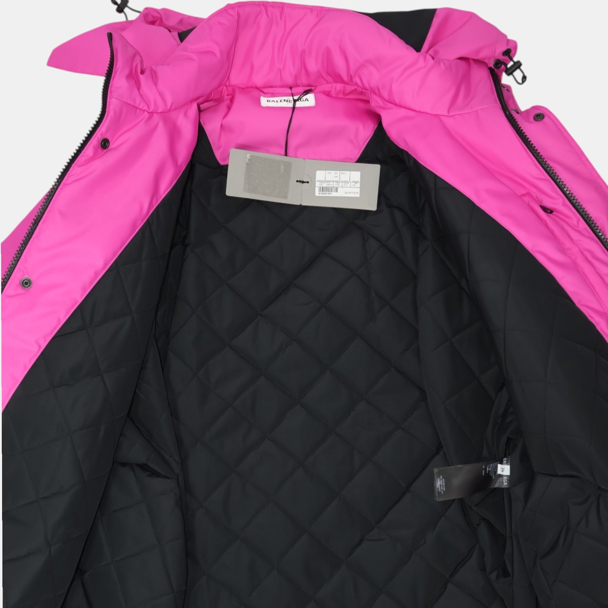 Balenciaga Fuchsia Oversize Outerwear Parka (XS/F34) - Brand New w/ Tags - Balenciaga - from the ss17 to aw21 archives