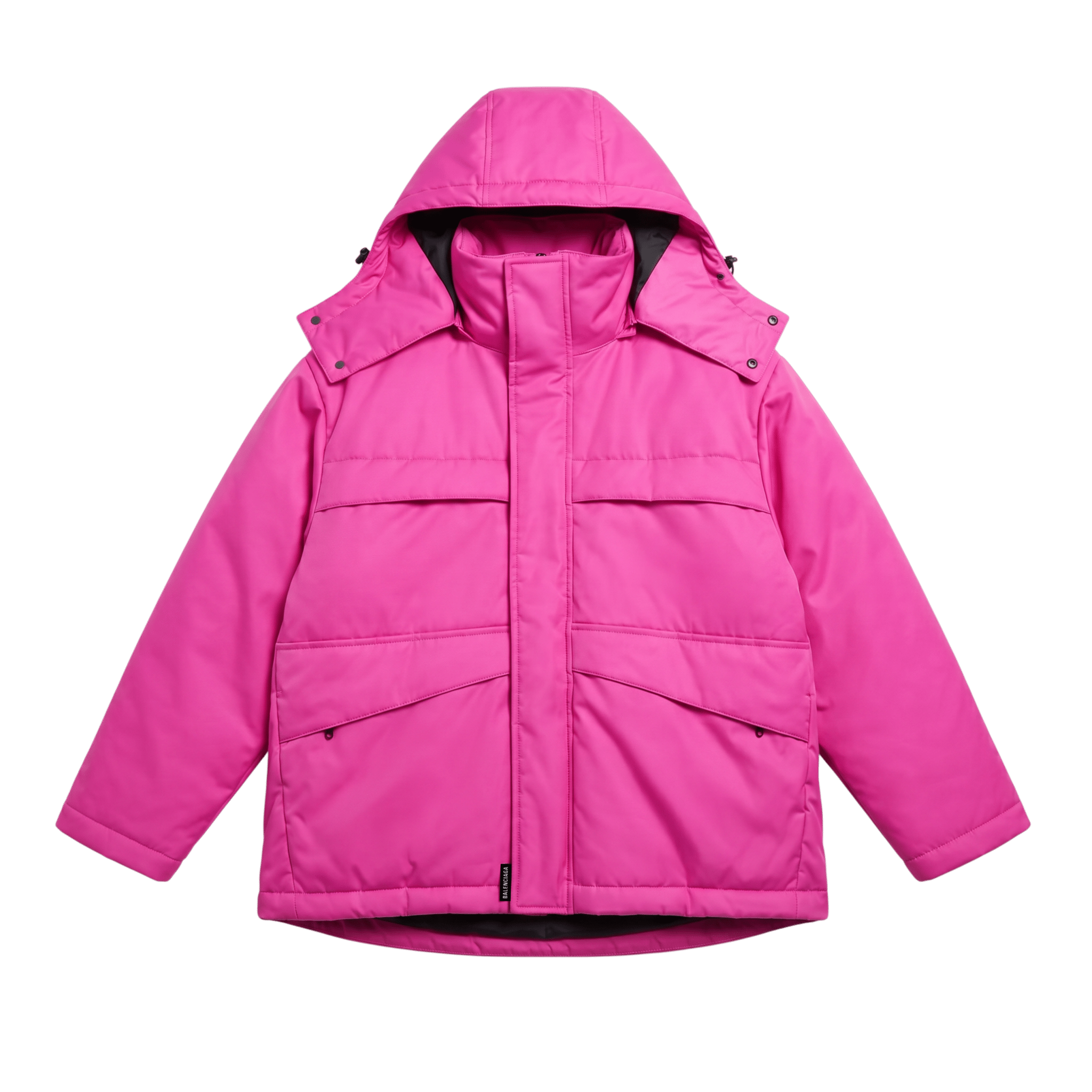 Balenciaga Fuchsia Oversize Outerwear Parka (XS/F34) - Brand New w/ Tags - Balenciaga - from the ss17 to aw21 archives