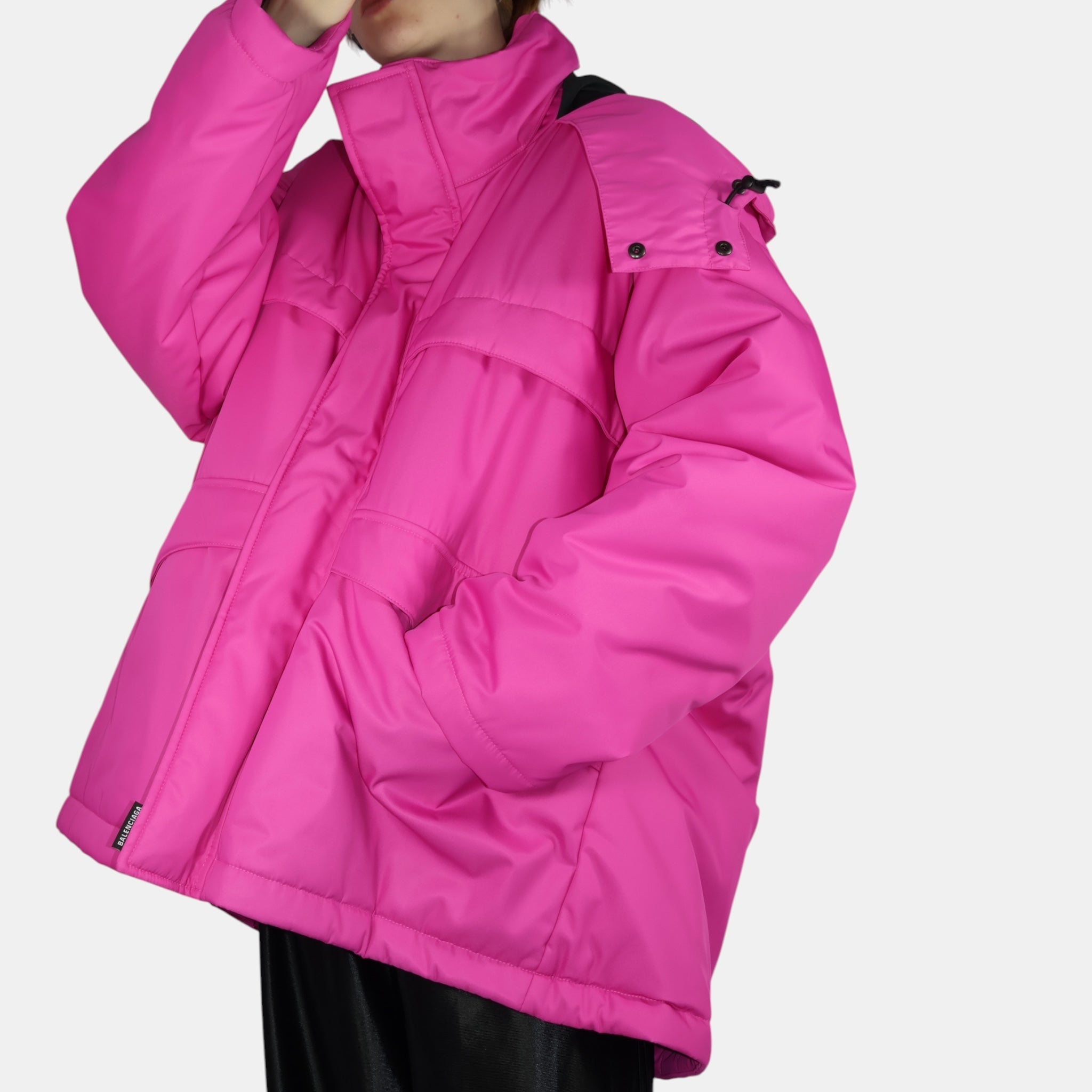 Balenciaga Fuchsia Oversize Outerwear Parka (XS/F34) - Brand New w/ Tags - Balenciaga - from the ss17 to aw21 archives