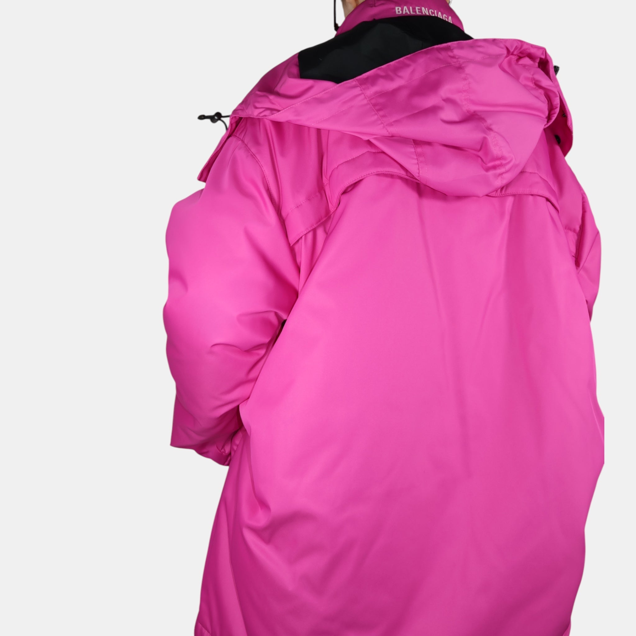 Balenciaga Fuchsia Oversize Outerwear Parka (XS/F34) - Brand New w/ Tags - Balenciaga - from the ss17 to aw21 archives