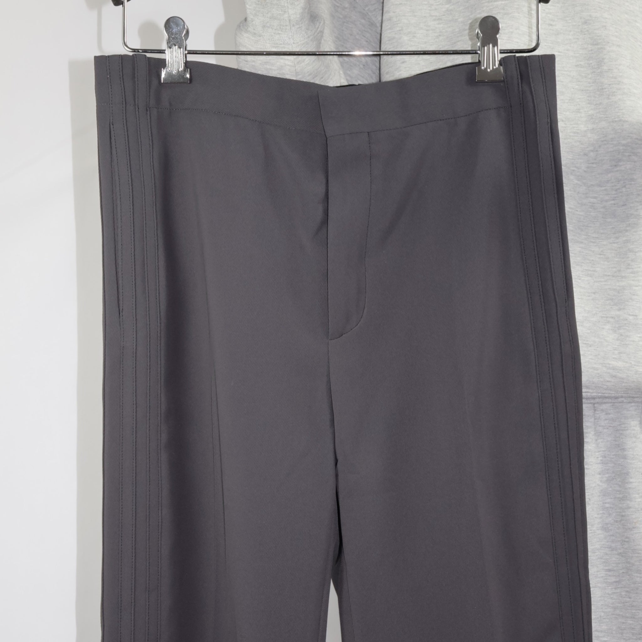 Balenciaga Grey Cavalry Twill Tracksuit Tailored Trousers (M36) - Brand New - Balenciaga - from the ss17 to aw21 archives