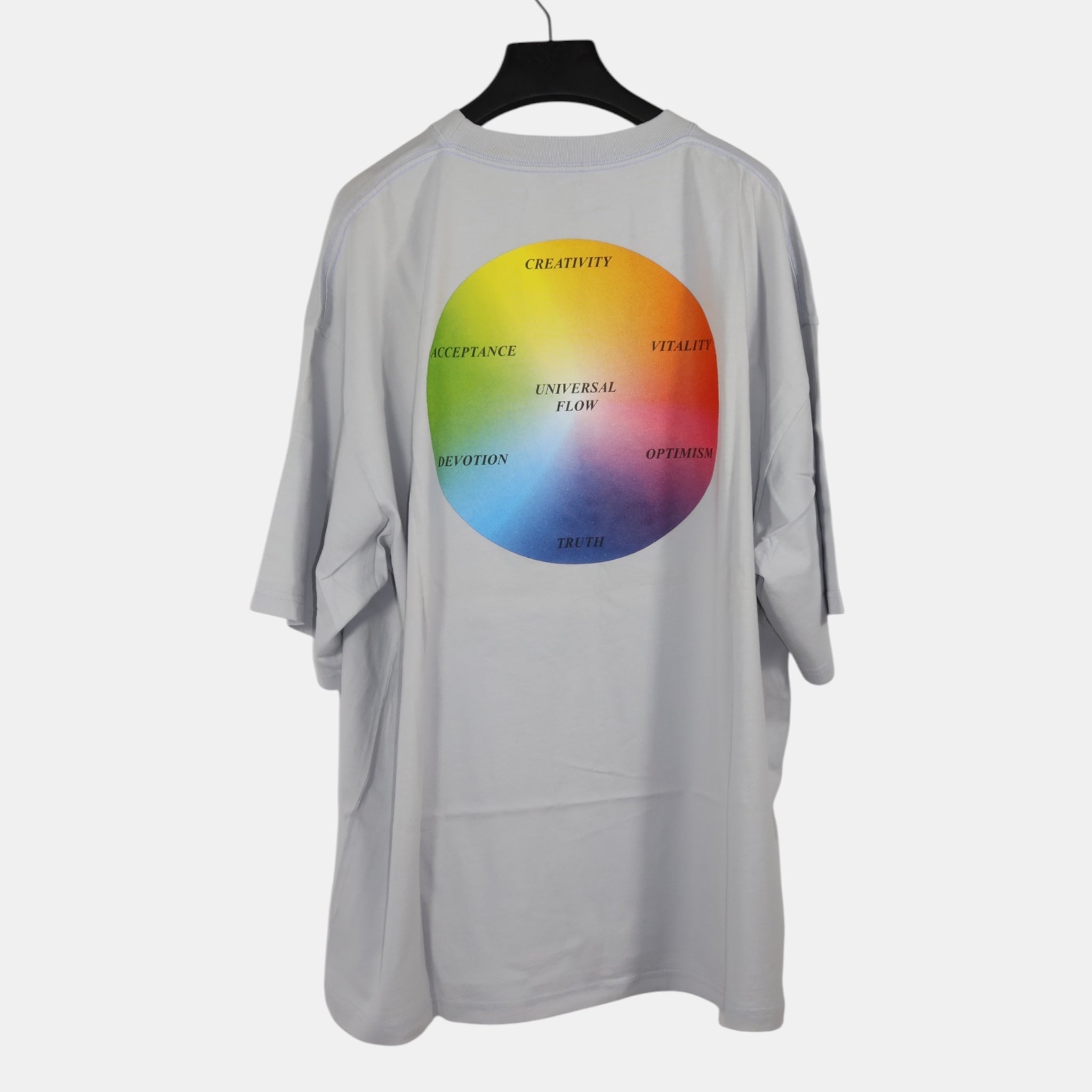 Balenciaga Grey Universal Flow T-shirt (S) - Brand New - Balenciaga - from the ss17 to aw21 archives
