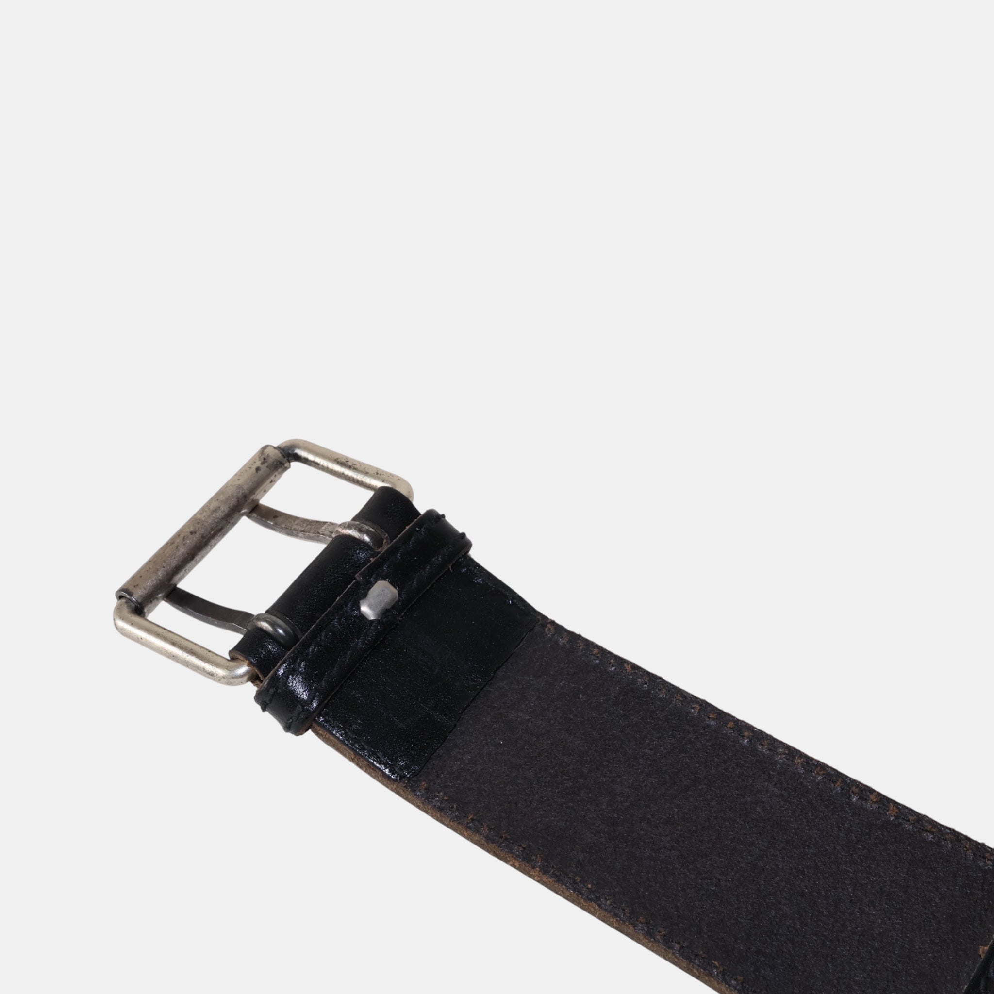 Balenciaga Heavy Leather Aged Belt with Charm Chain (75) - Brand New - Balenciaga - from the ss17 to aw21 archives