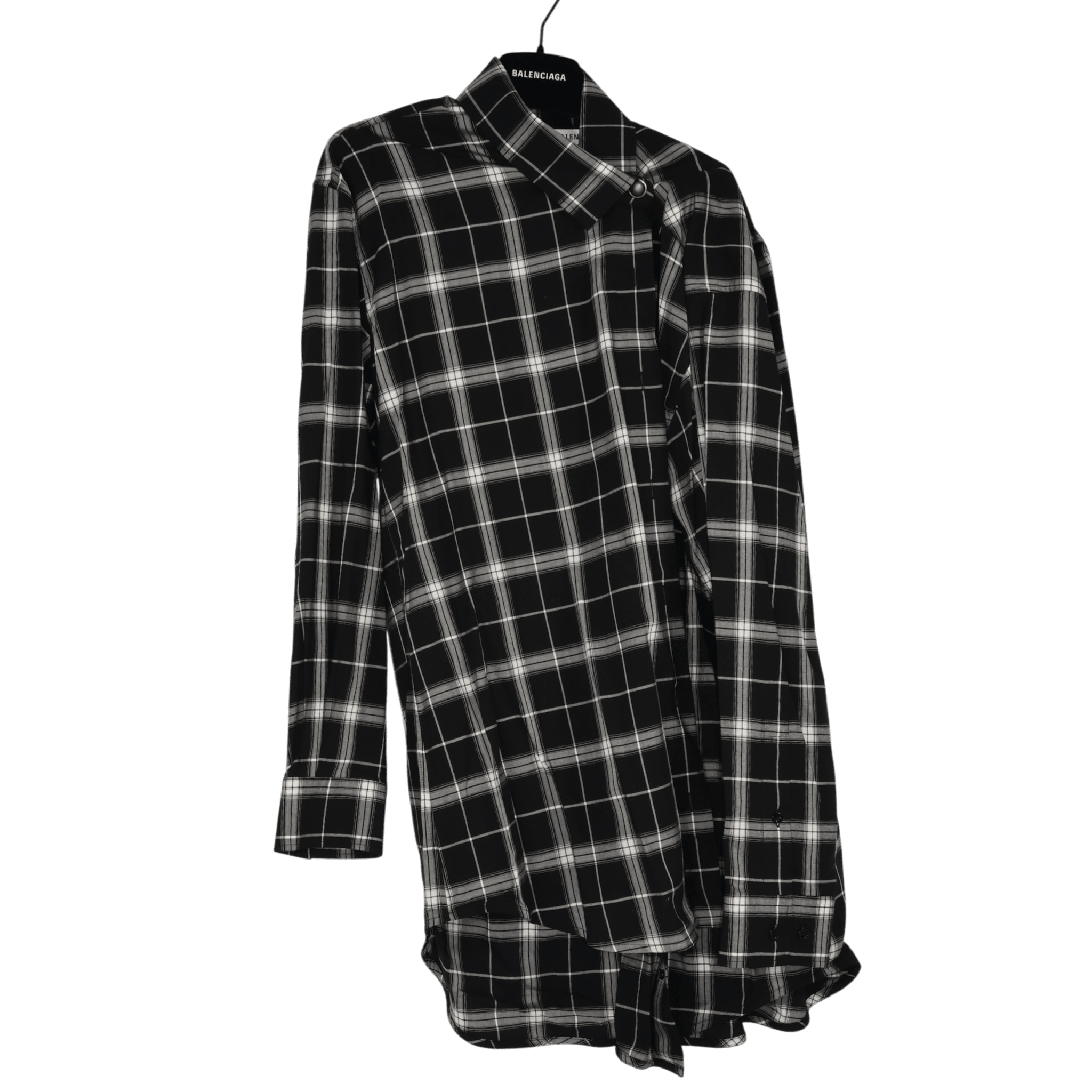 Balenciaga Light Check Pulled Shirt (F34) - Brand New w/ Tags - Balenciaga - from the ss17 to aw21 archives