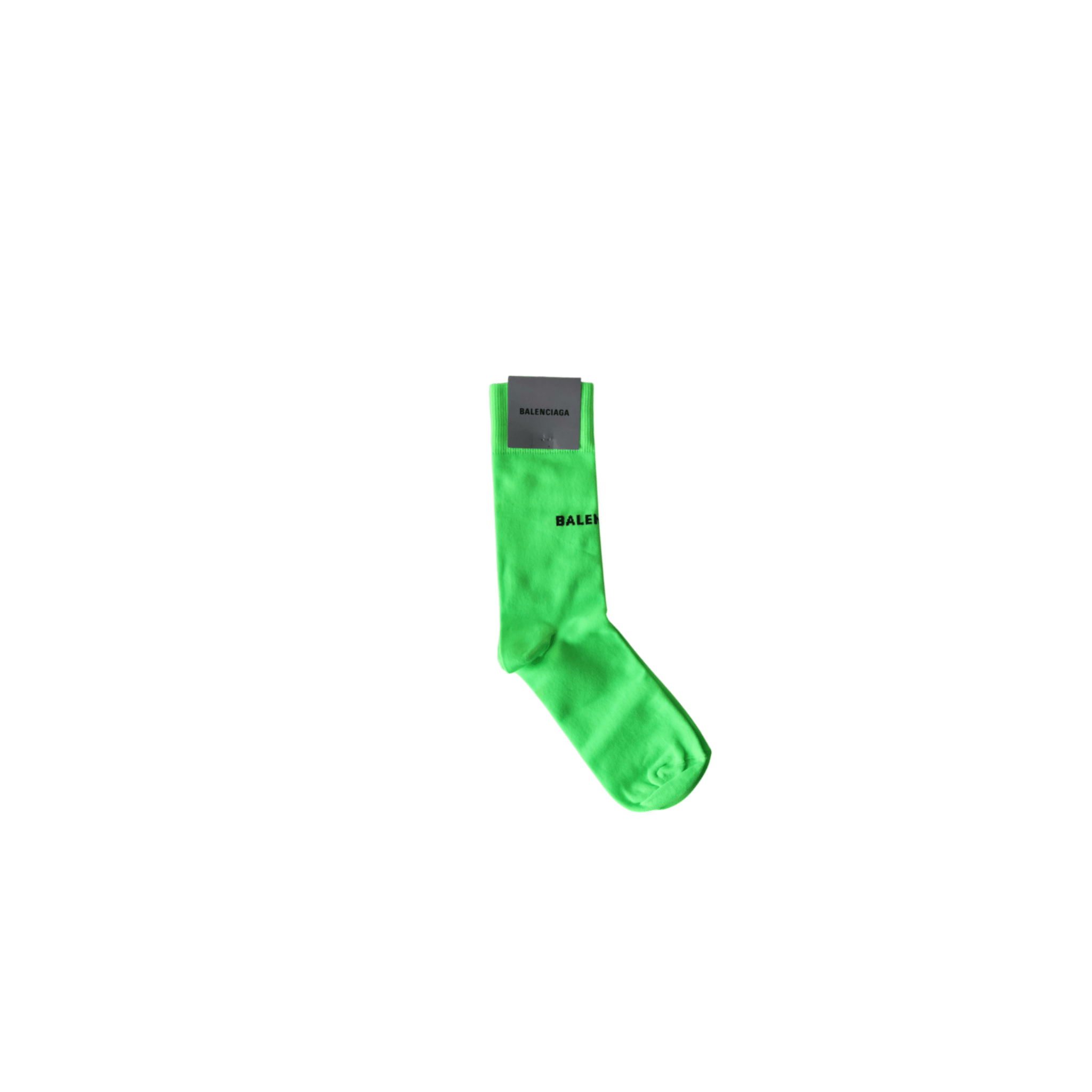 Balenciaga Neon Green Runway Socks (37-39) - Brand New - Balenciaga - from the ss17 to aw21 archives