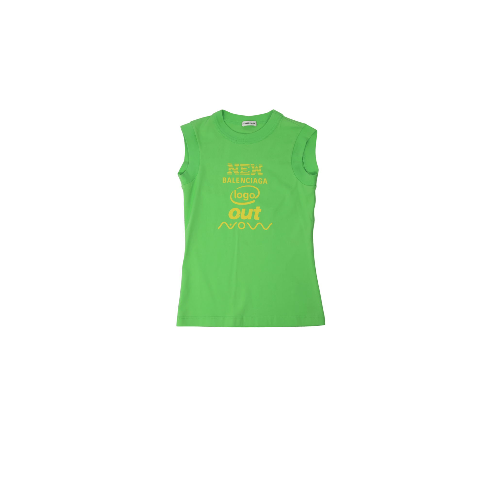 Balenciaga New B Logo Tank Top (F34/XS) - Brand New - Balenciaga - from the ss17 to aw21 archives