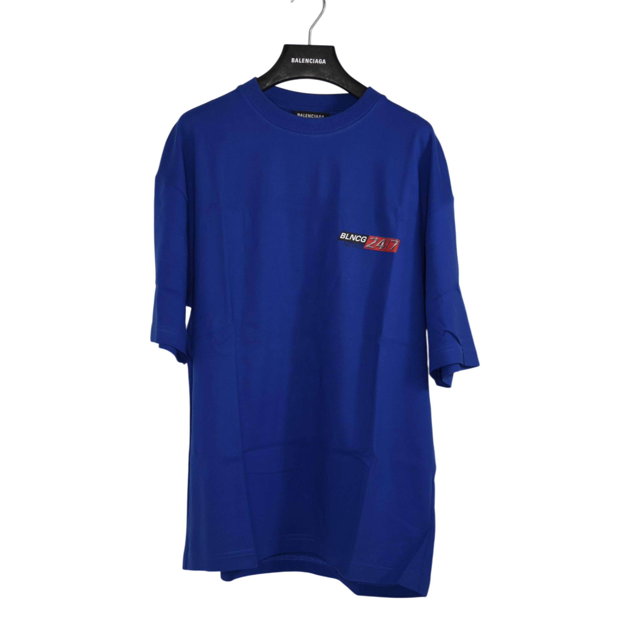 Balenciaga News Blue 24/7 T-shirt (S) - Band New - Balenciaga - from the ss17 to aw21 archives