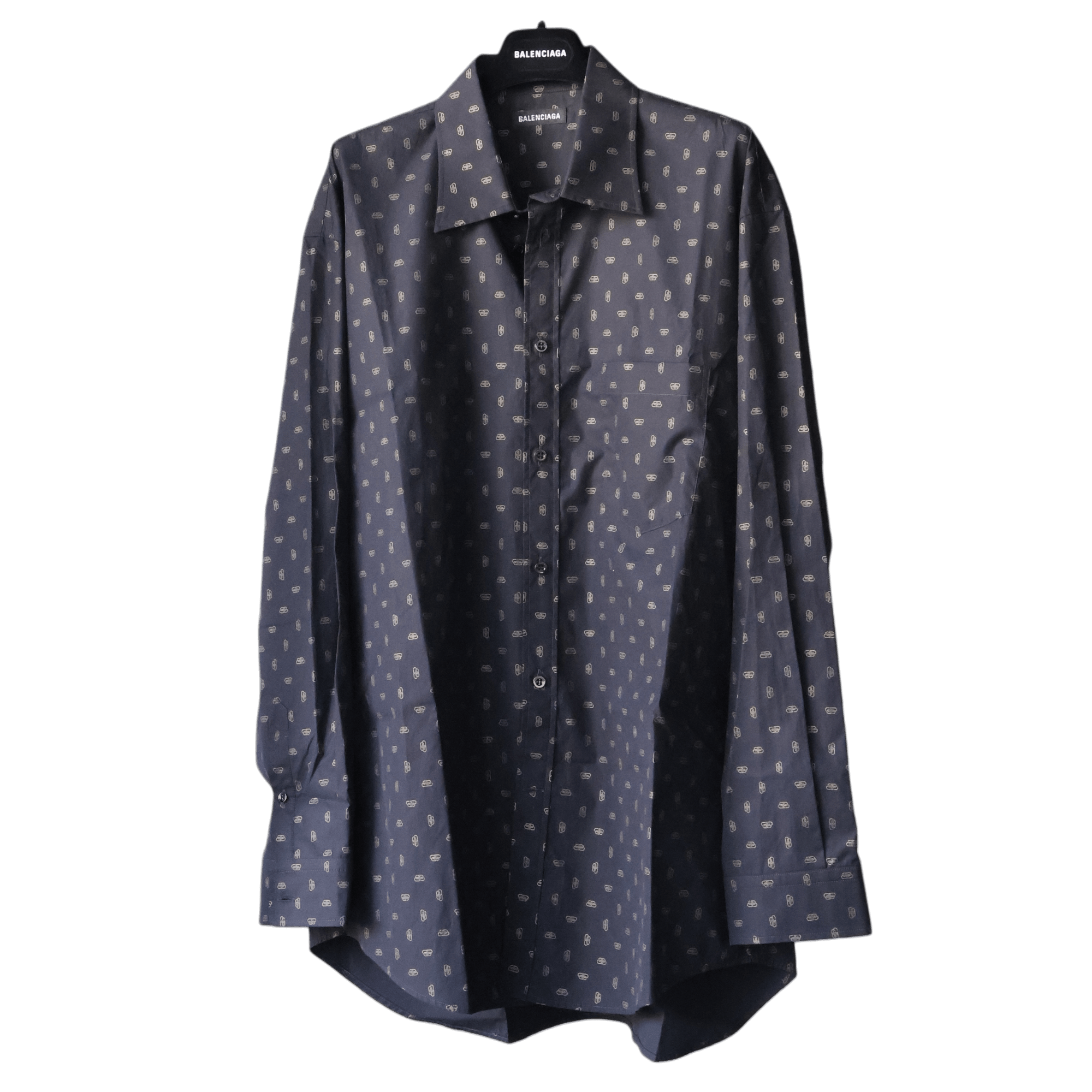 Balenciaga Normal Fit Shirt Laminated Mini BB (M40) - Brand New w/ Tags - Balenciaga - from the ss17 to aw21 archives