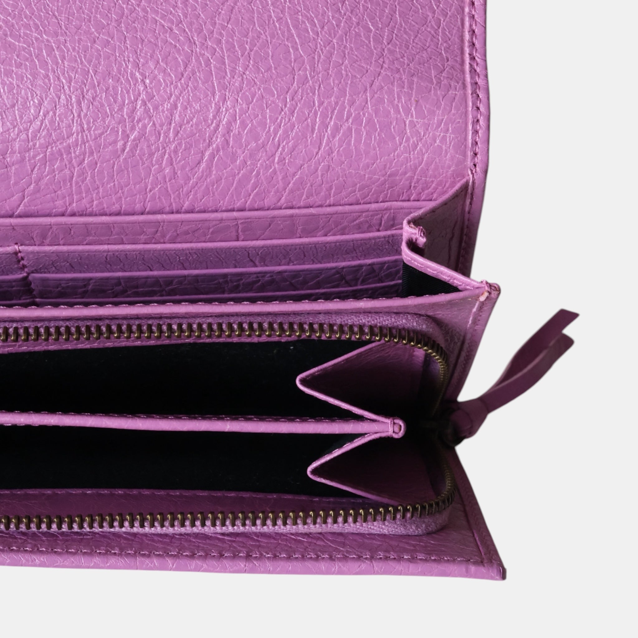 Balenciaga Pink Arena Leather Le City Wallet - Brand New w/ Tags - Balenciaga - from the ss17 to aw21 archives
