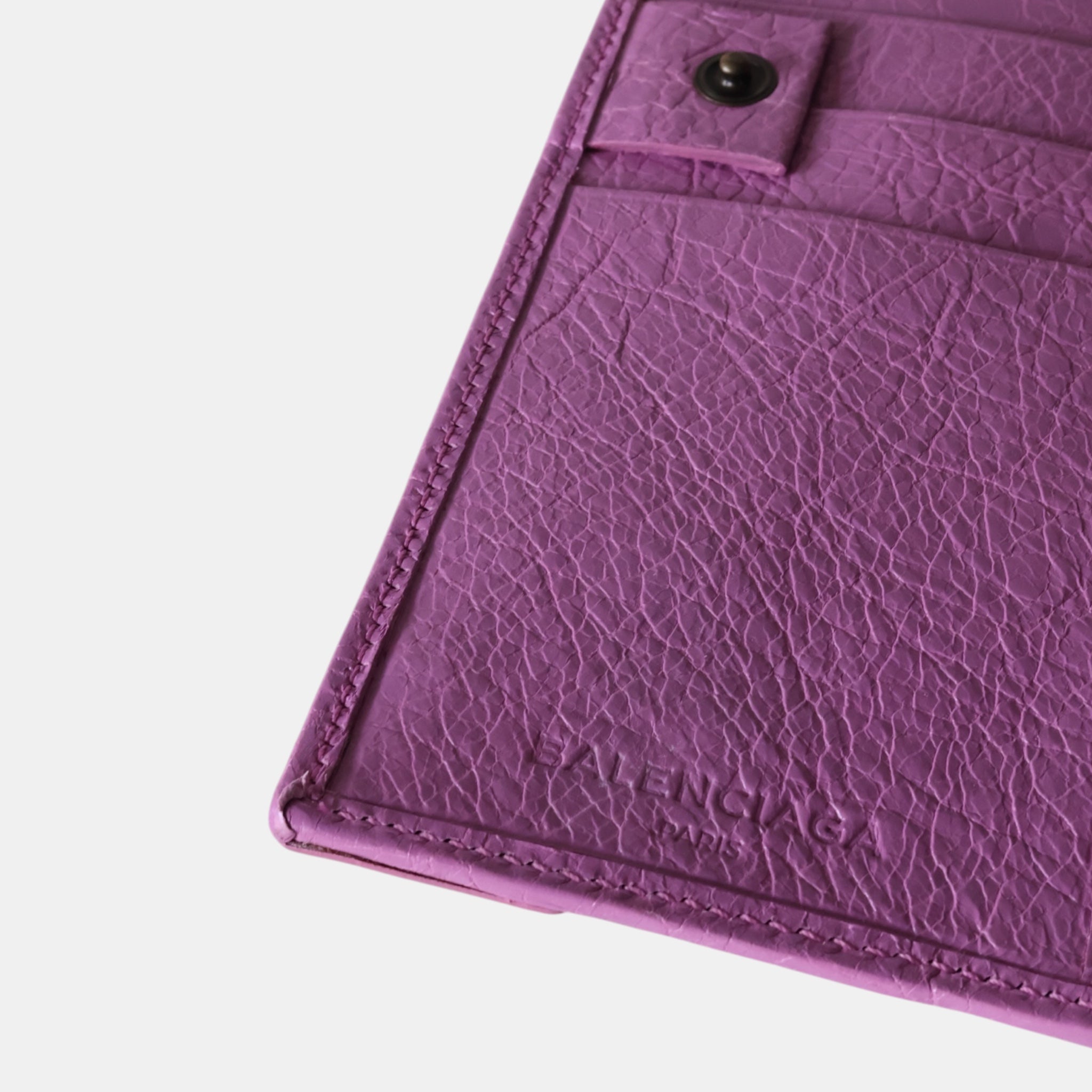 Balenciaga Pink Arena Leather Le City Wallet - Brand New w/ Tags - Balenciaga - from the ss17 to aw21 archives