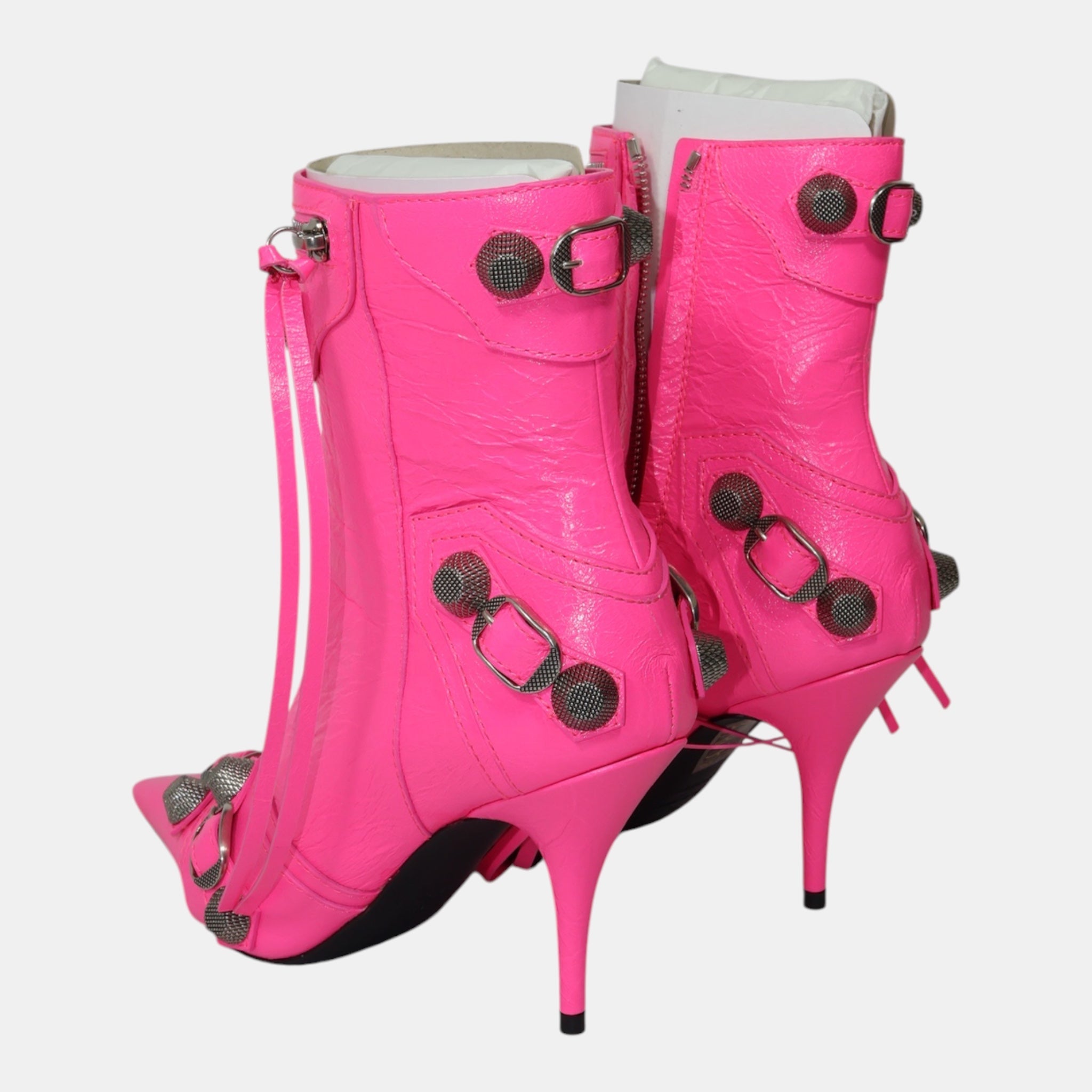 Balenciaga Pink Fluo Cagole Bootie (EU36) - Brand New - Balenciaga - from the ss17 to aw21 archives