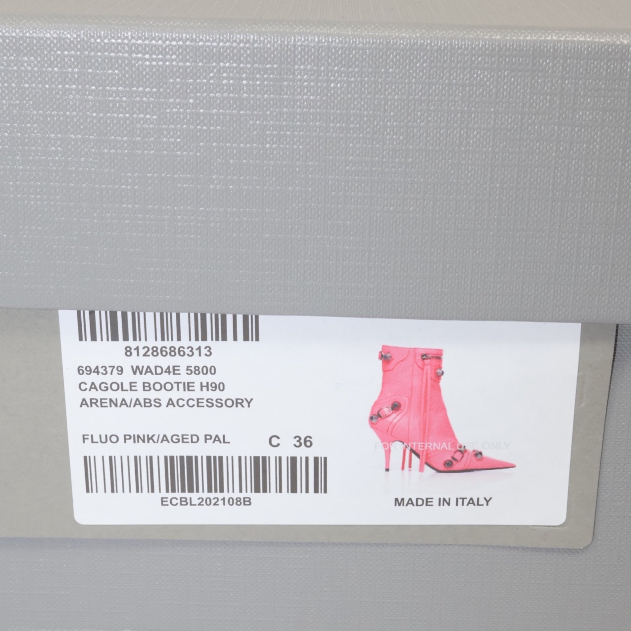 Balenciaga Pink Fluo Cagole Bootie (EU36) - Brand New - Balenciaga - from the ss17 to aw21 archives