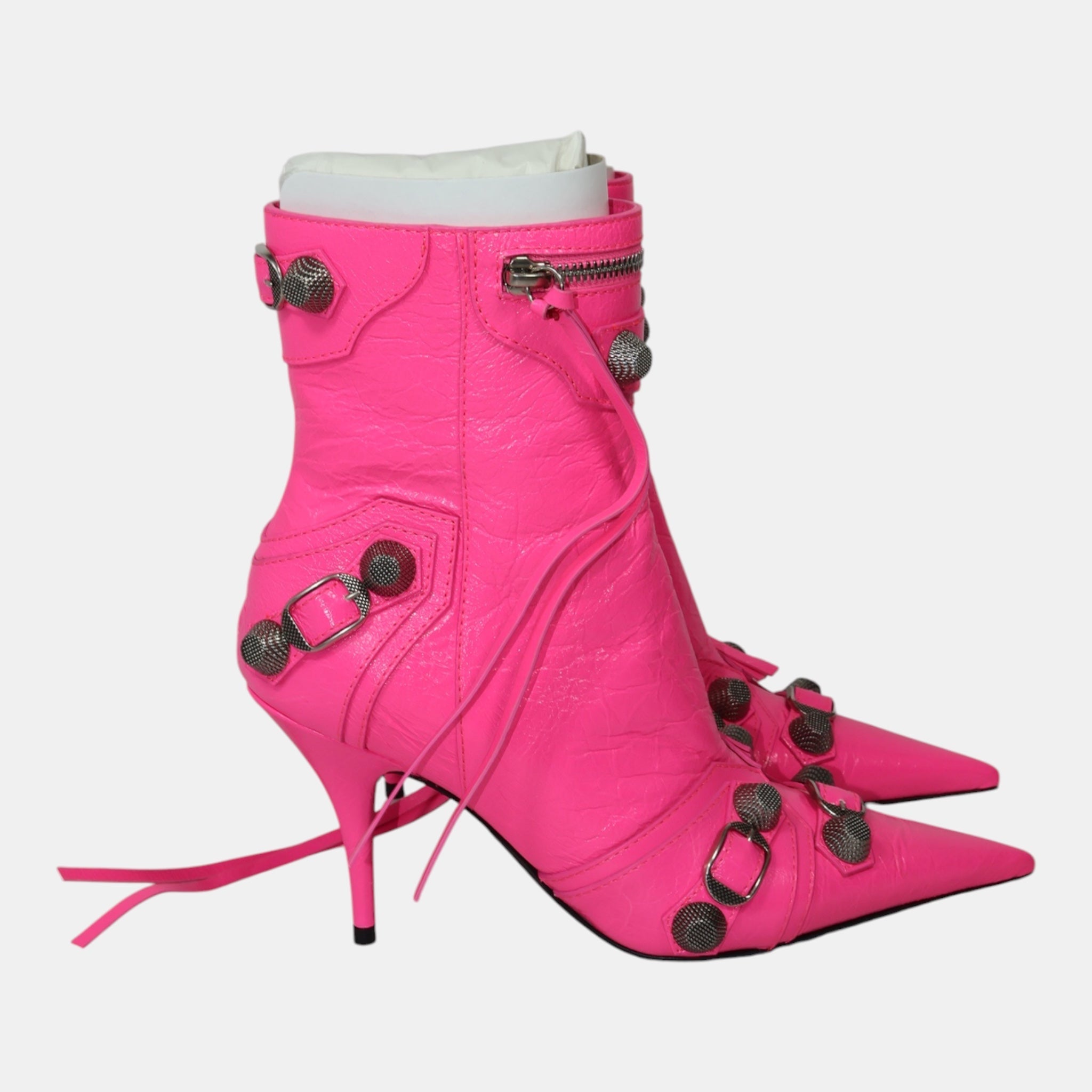 Balenciaga Pink Fluo Cagole Bootie (EU36) - Brand New - Balenciaga - from the ss17 to aw21 archives