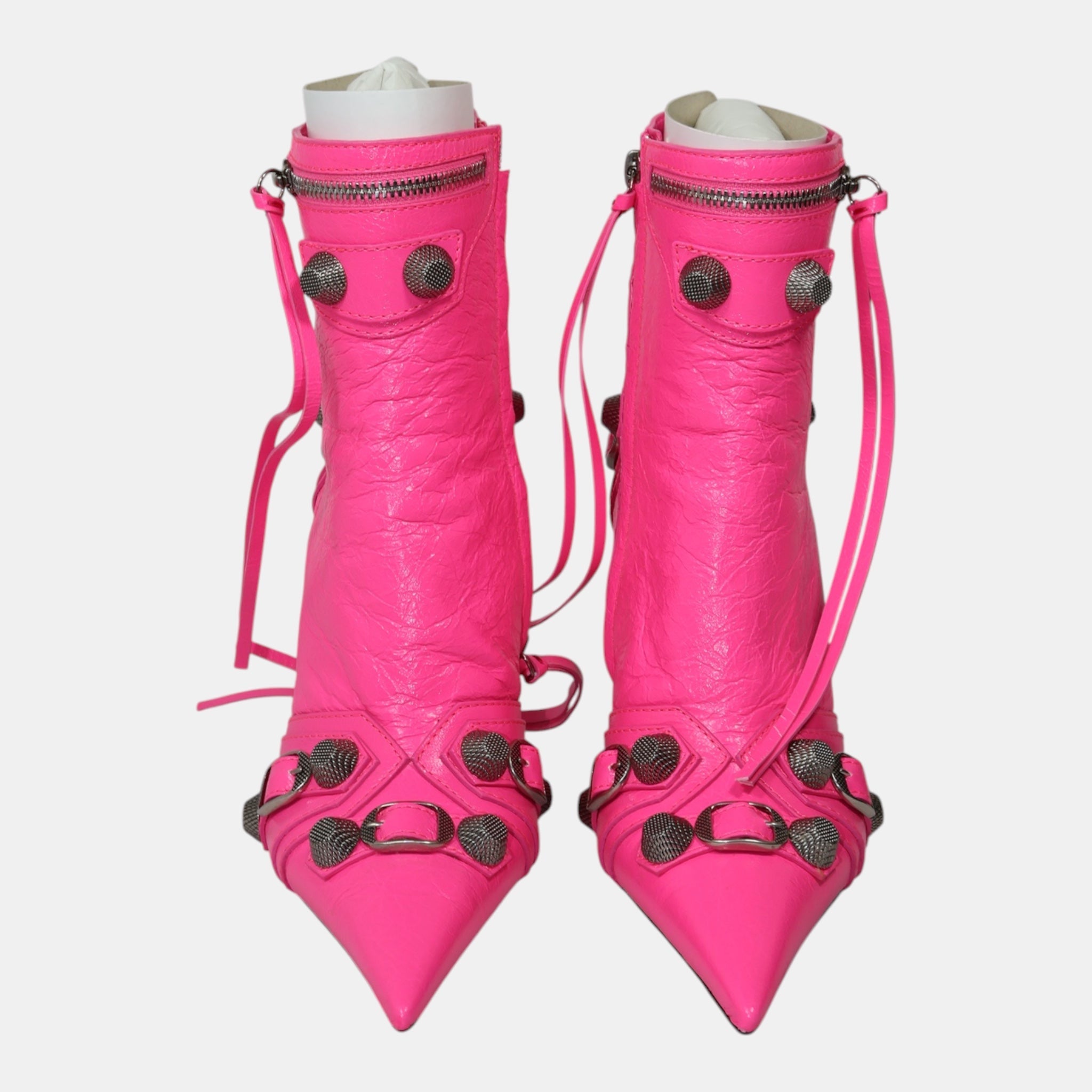 Balenciaga Pink Fluo Cagole Bootie (EU36) - Brand New - Balenciaga - from the ss17 to aw21 archives