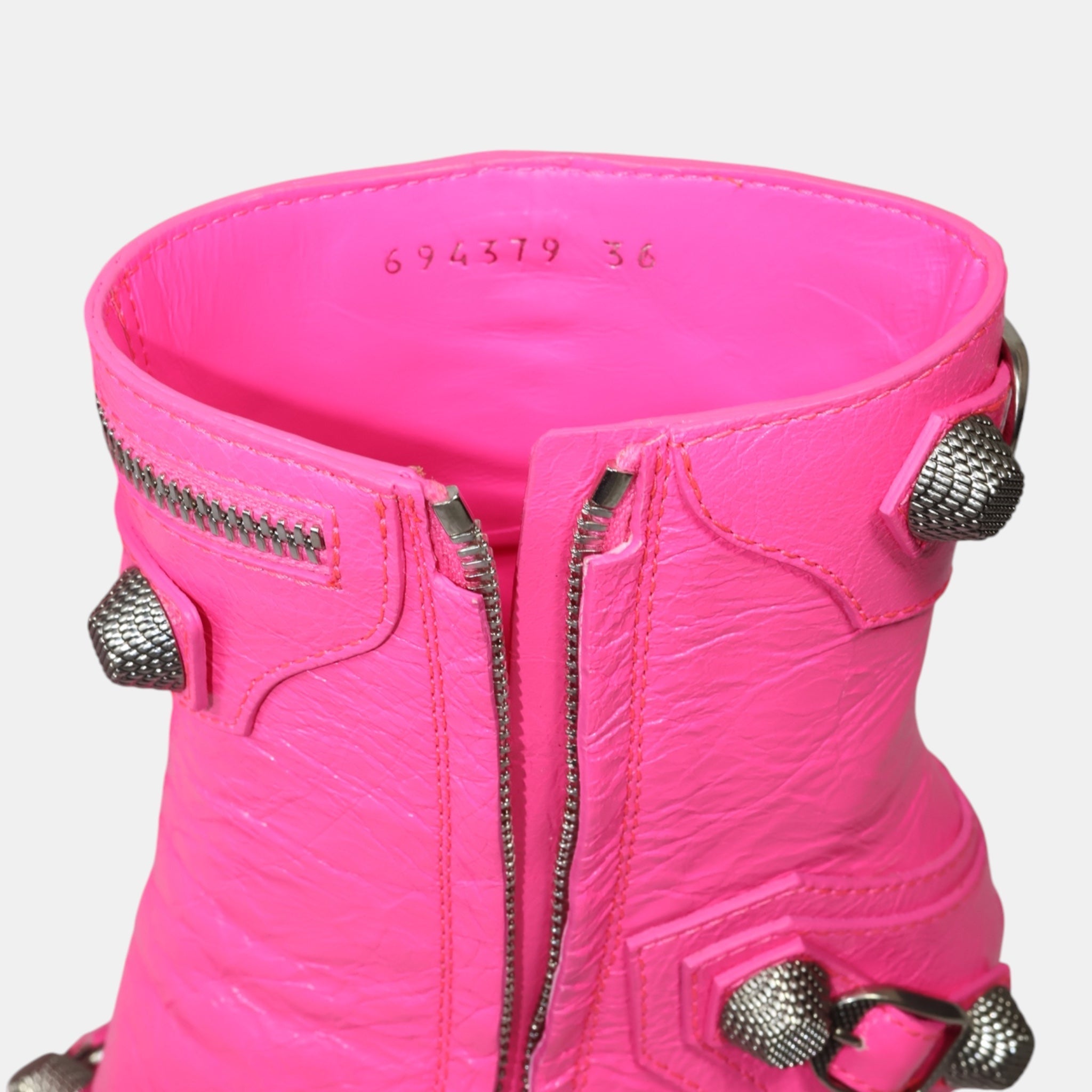 Balenciaga Pink Fluo Cagole Bootie (EU36) - Brand New - Balenciaga - from the ss17 to aw21 archives