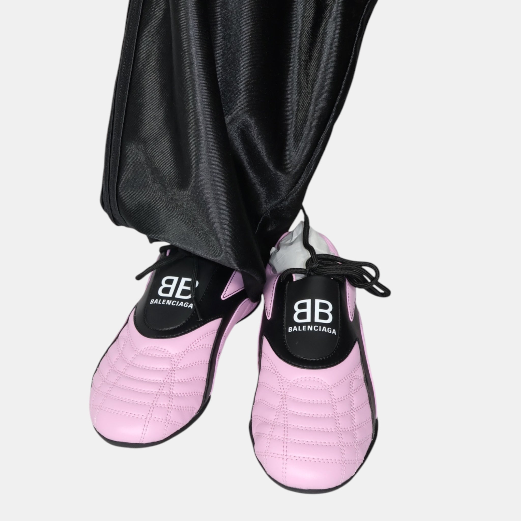 Balenciaga Pink Leather Zen Sneakers (EU37) - Brand New - Balenciaga - from the ss17 to aw21 archives