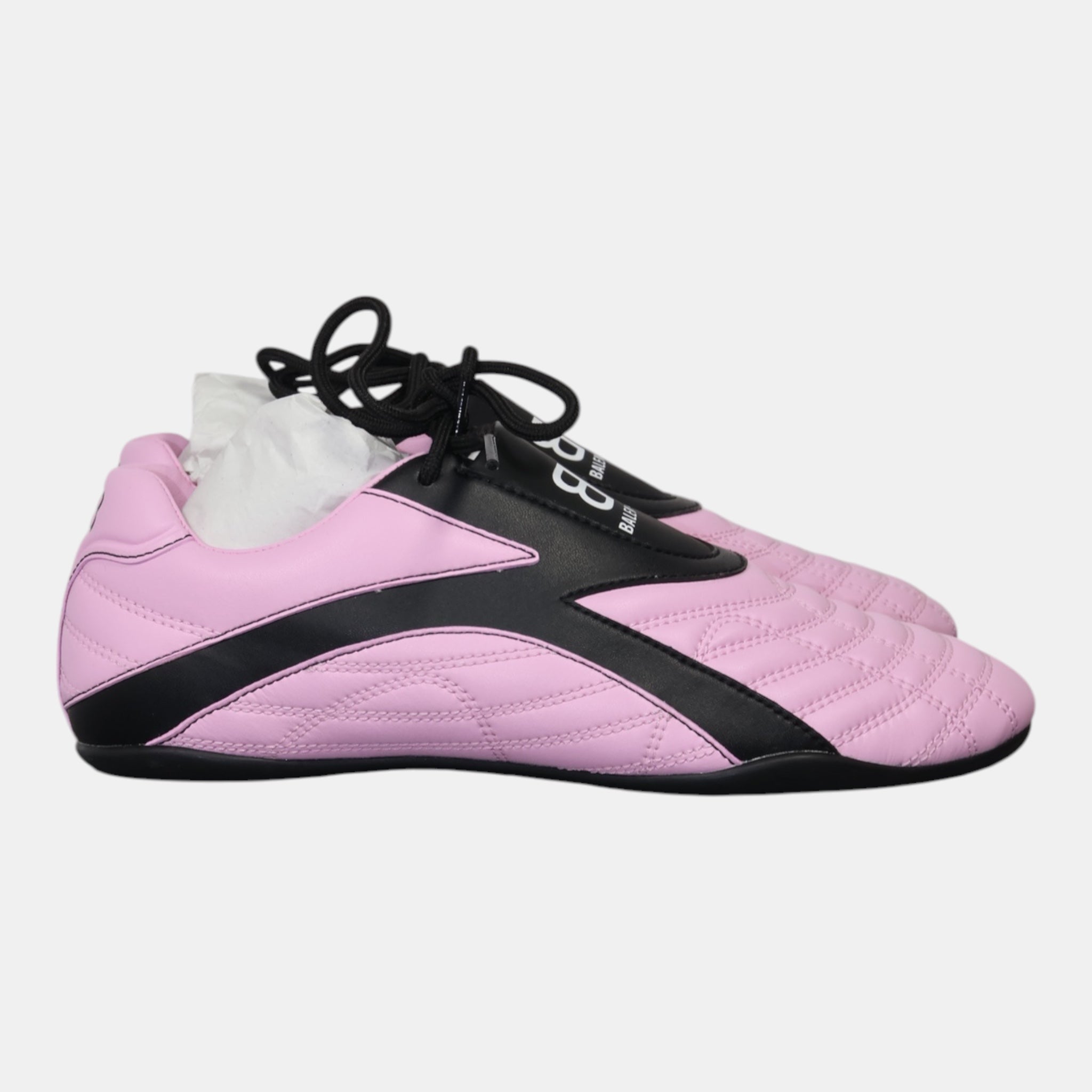 Balenciaga Pink Leather Zen Sneakers (EU37) - Brand New - Balenciaga - from the ss17 to aw21 archives