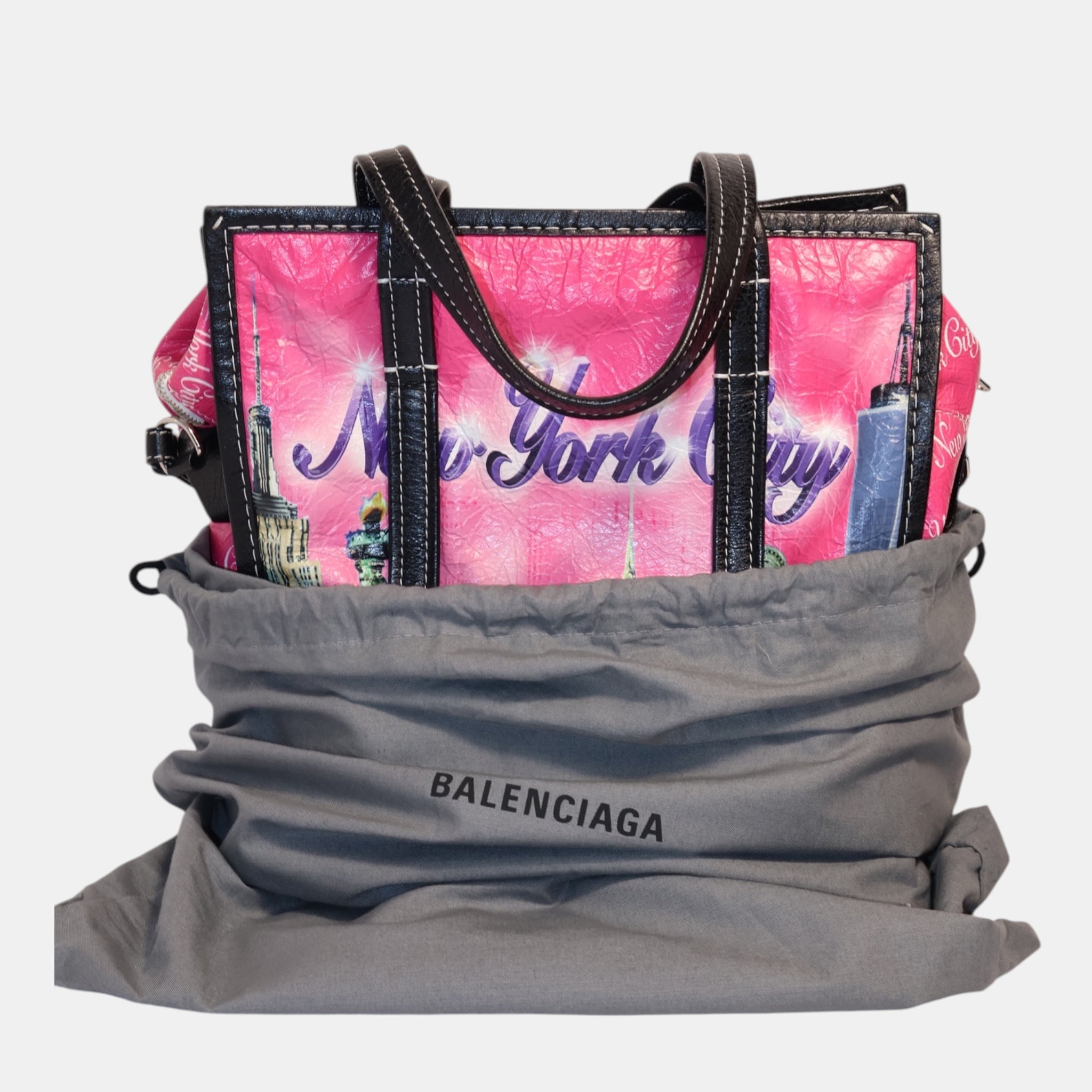 Balenciaga Pink NYC Bazar Shopper Bag - Brand New - Balenciaga - from the ss17 to aw21 archives