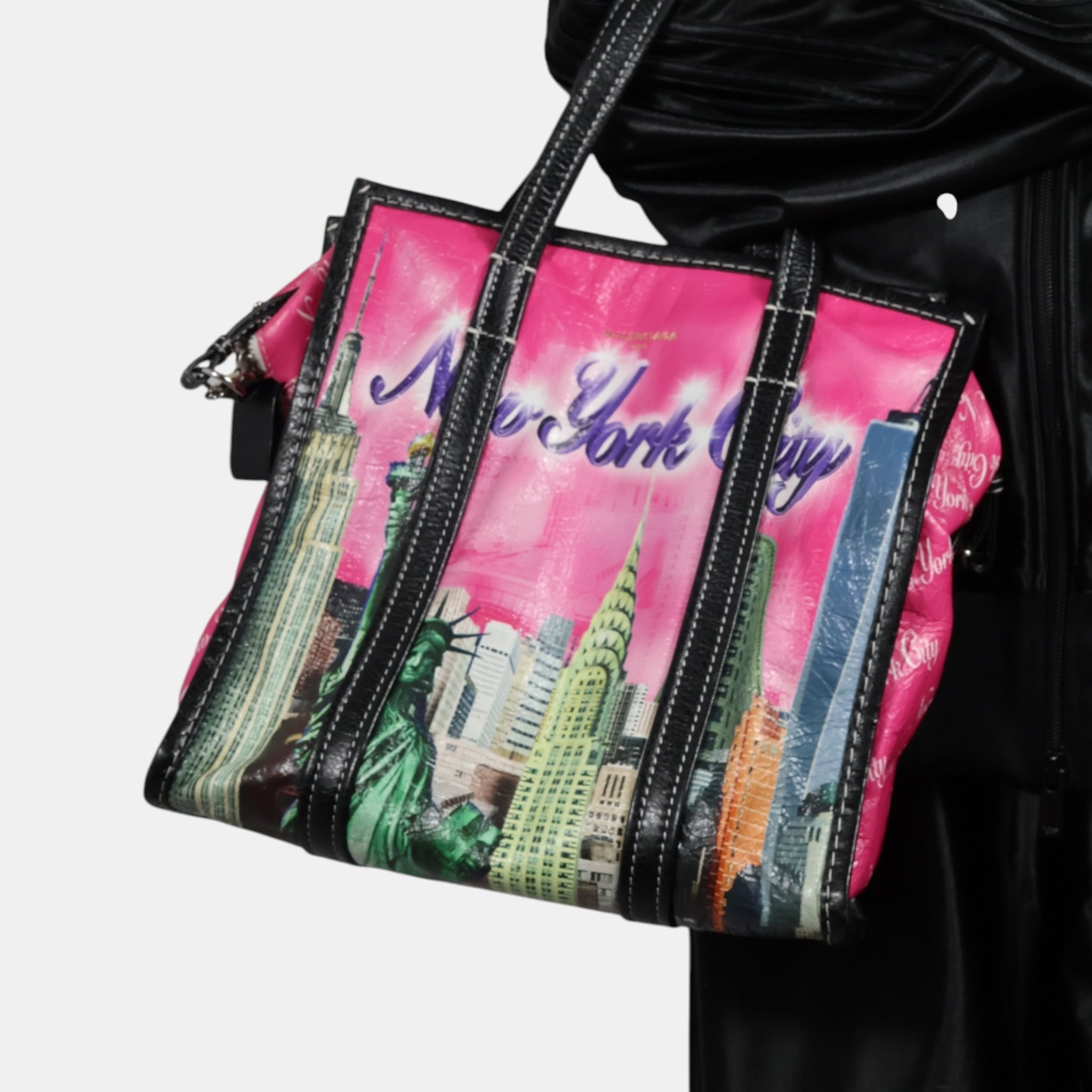 Balenciaga Pink NYC Bazar Shopper Bag - Brand New - Balenciaga - from the ss17 to aw21 archives