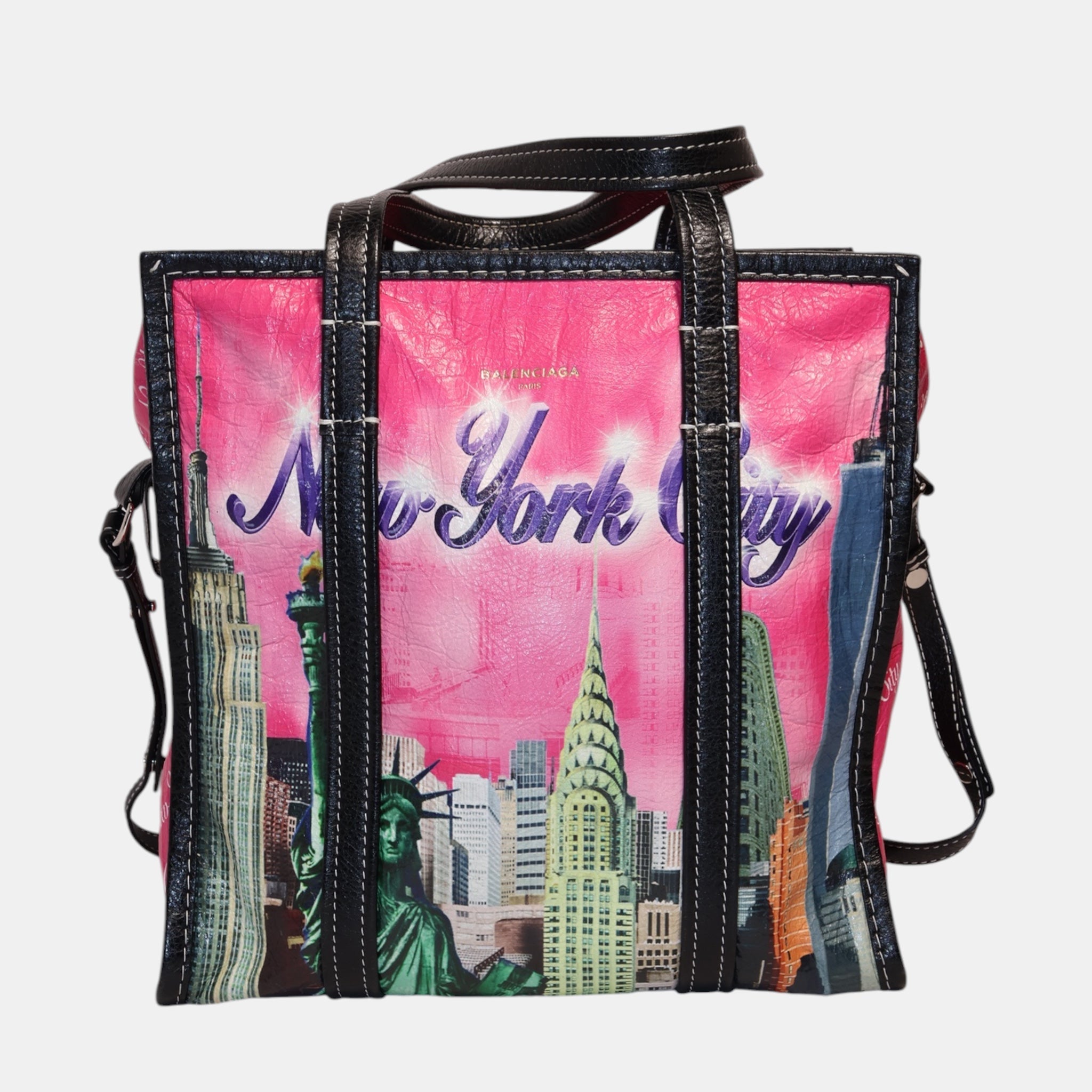 Balenciaga Pink NYC Bazar Shopper Bag - Brand New - Balenciaga - from the ss17 to aw21 archives