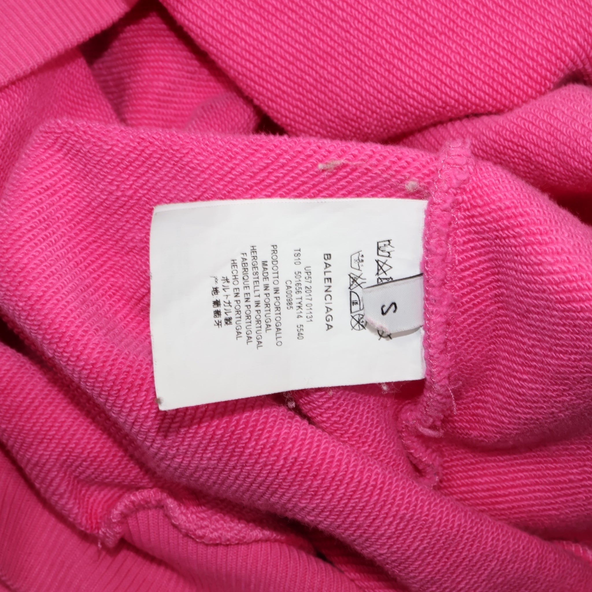 Balenciaga Pink NYC Souvenir Hoodie (S) - Pristine - Balenciaga - from the ss17 to aw21 archives