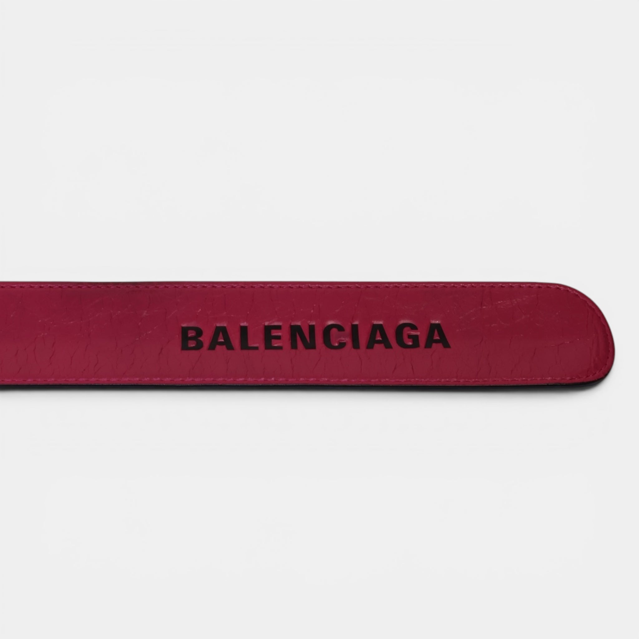 Balenciaga Pink Slap Leather Bracelet - Brand New - Balenciaga - from the ss17 to aw21 archives